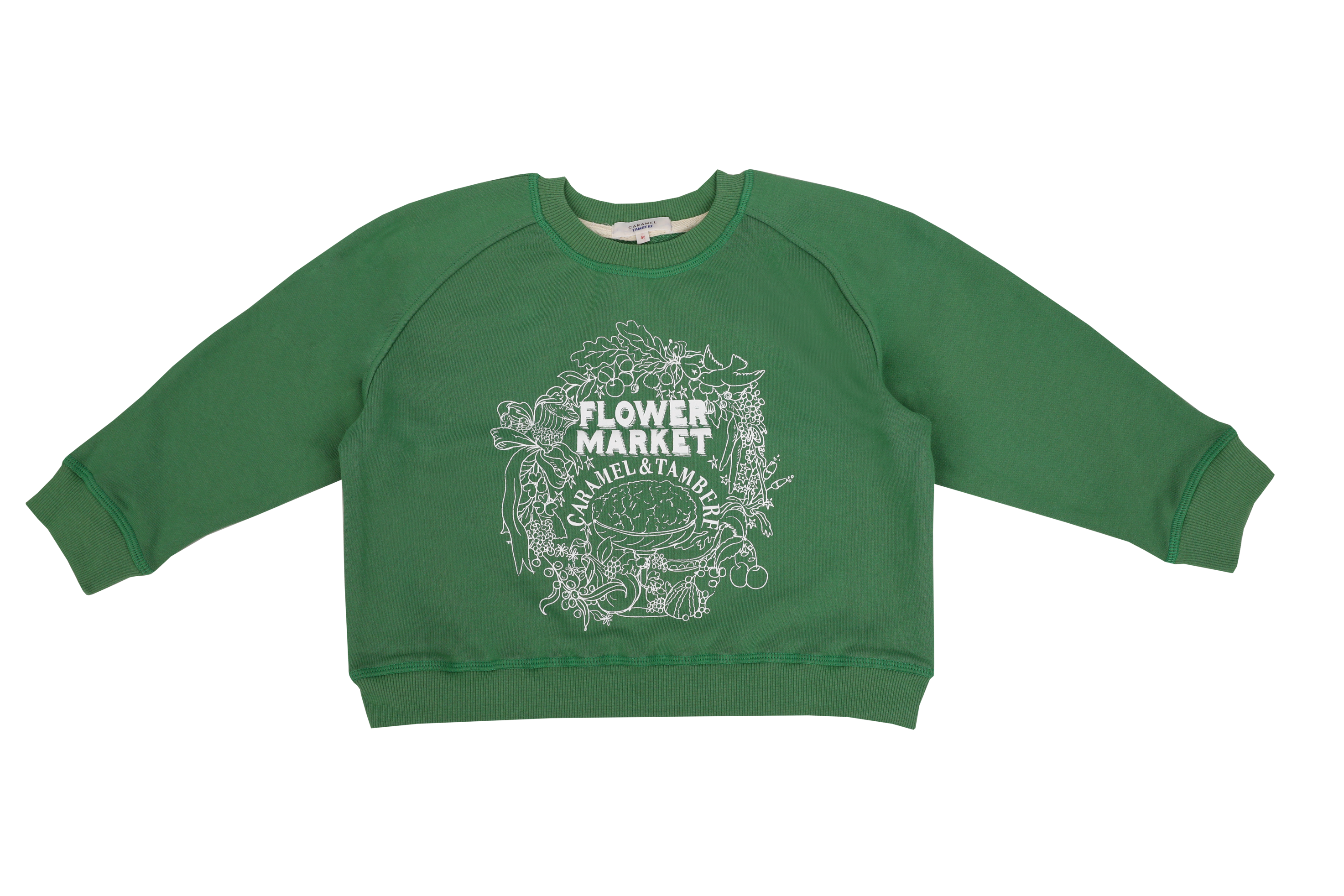 SS24 CARAMEL X TAMBERE 'FLOWER MARKET' SWEATSHIRT - GREEN