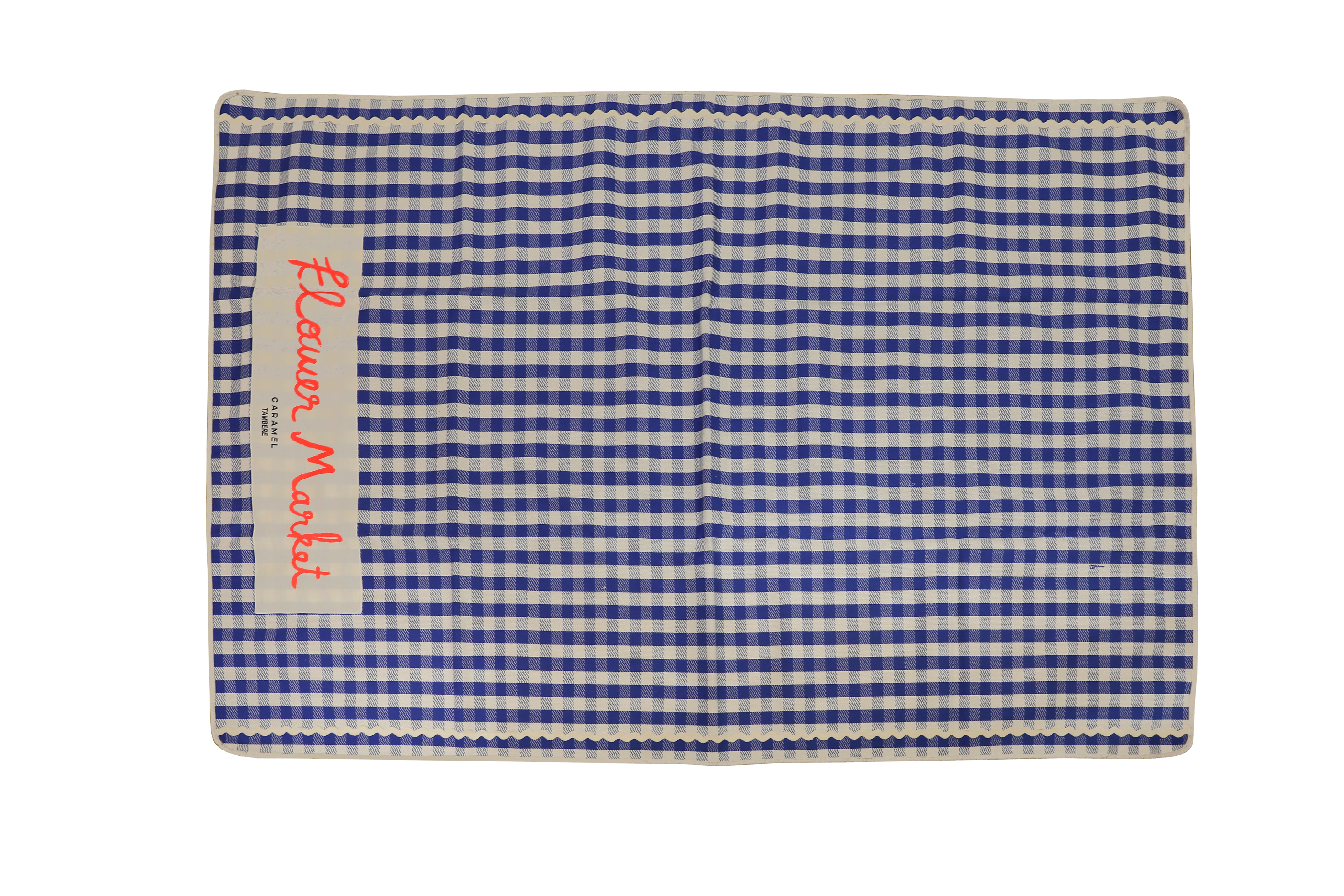 SS24 CARAMEL X TAMBERE 'FLOWER MARKET' PICNIC BLANKET - BLUE