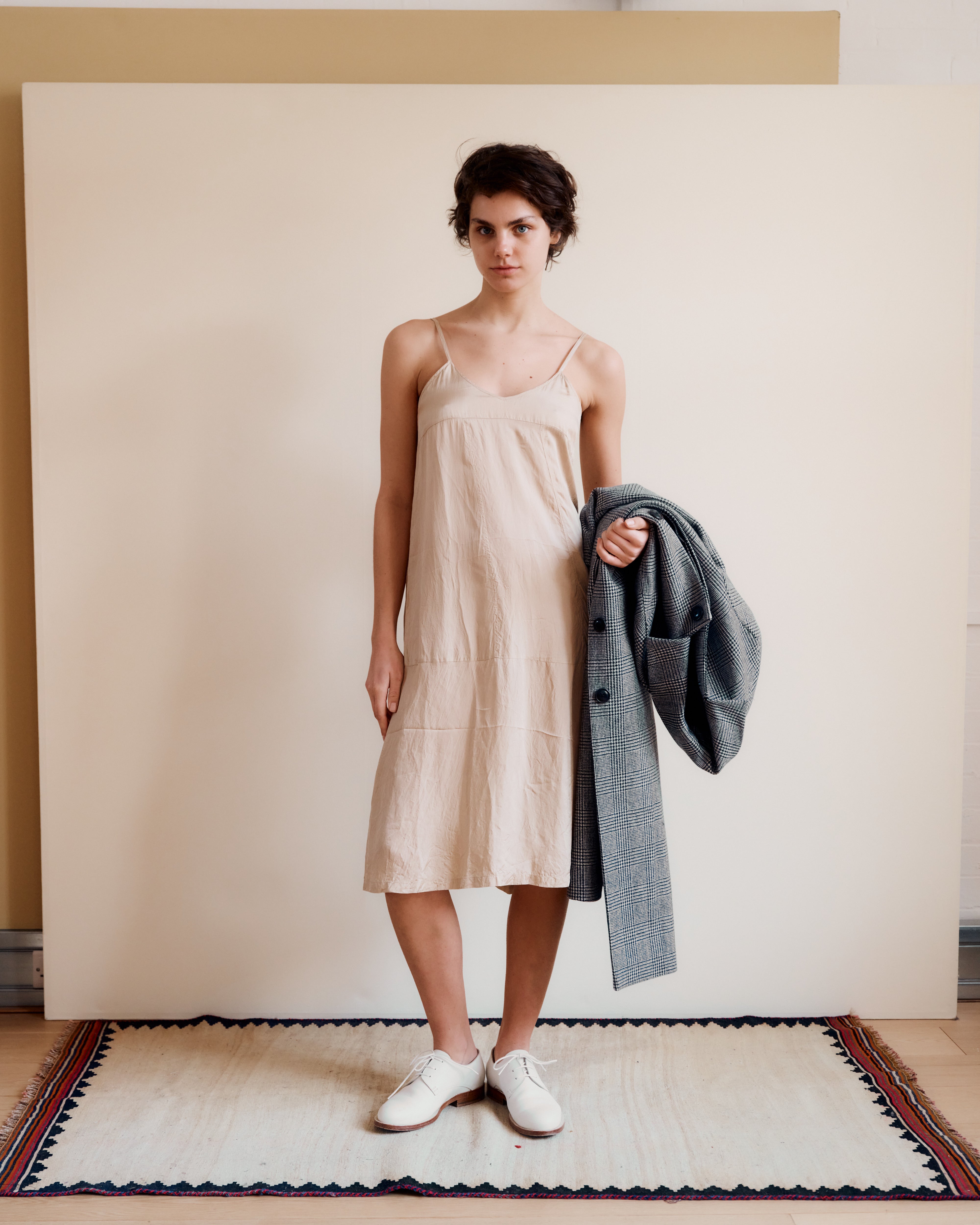 WOMEN'S SLIP DRESS - BEIGE