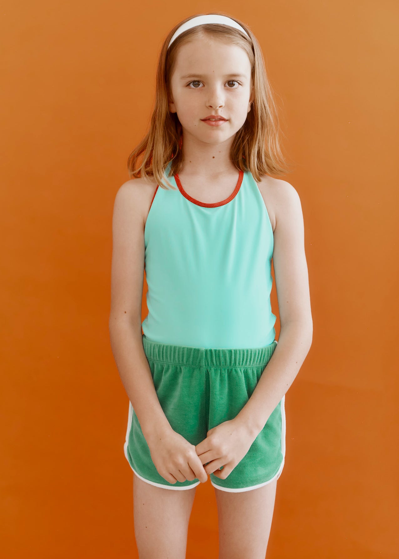 SONNY CHILDREN'S TOWELLING SHORTS - GREEN