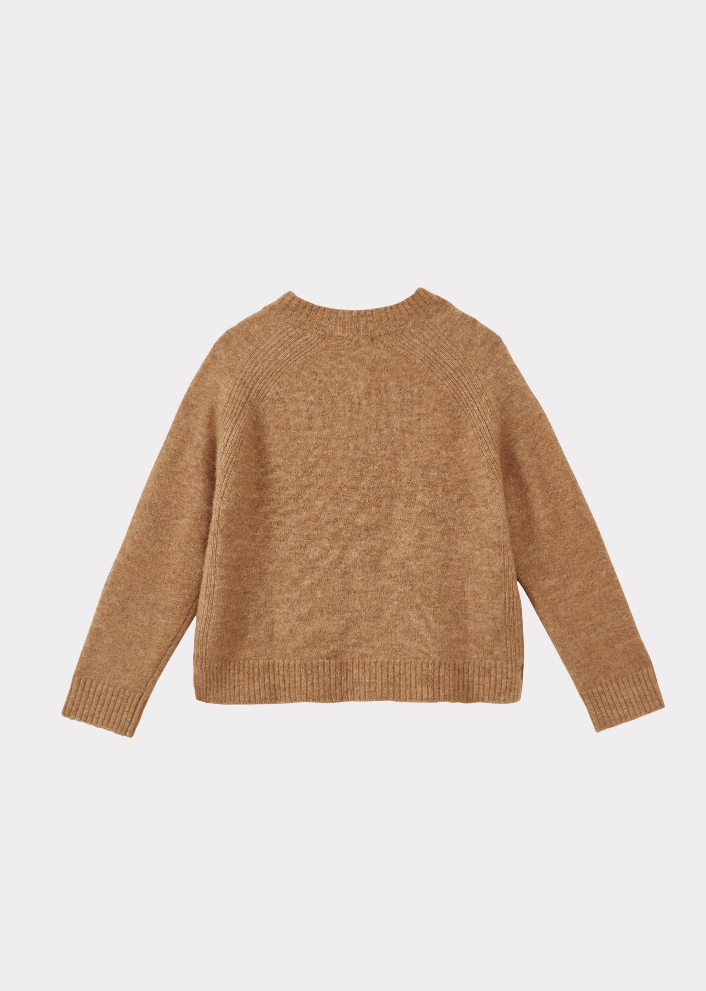 TETON CHILDREN'S MERINO WOOL CARDIGAN - CAMEL