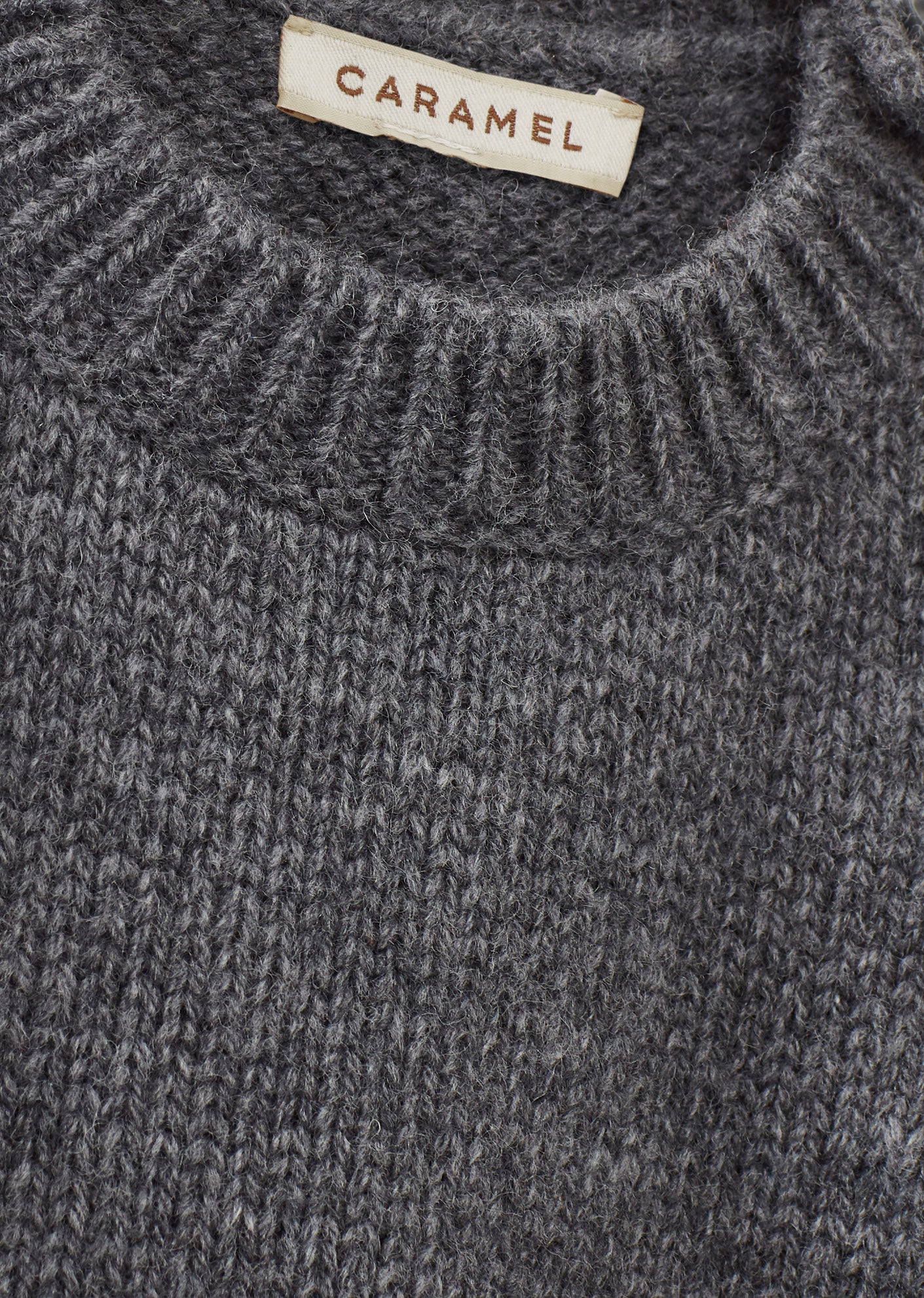 CHESTER BABY WOOL MIX JUMPER - DARK GREY