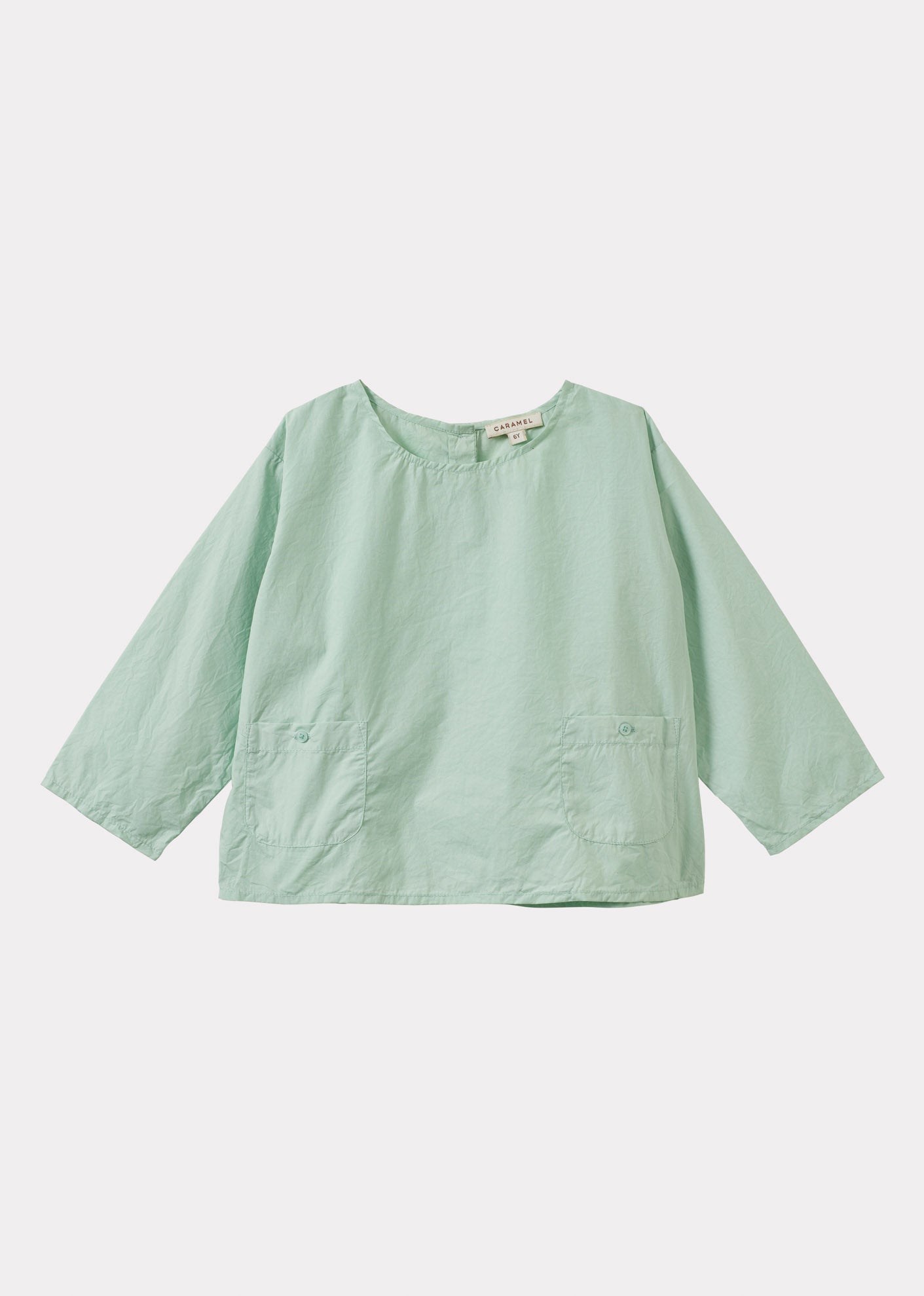 ELRIC CHILDREN'S COTTON POPLIN TOP - MINT