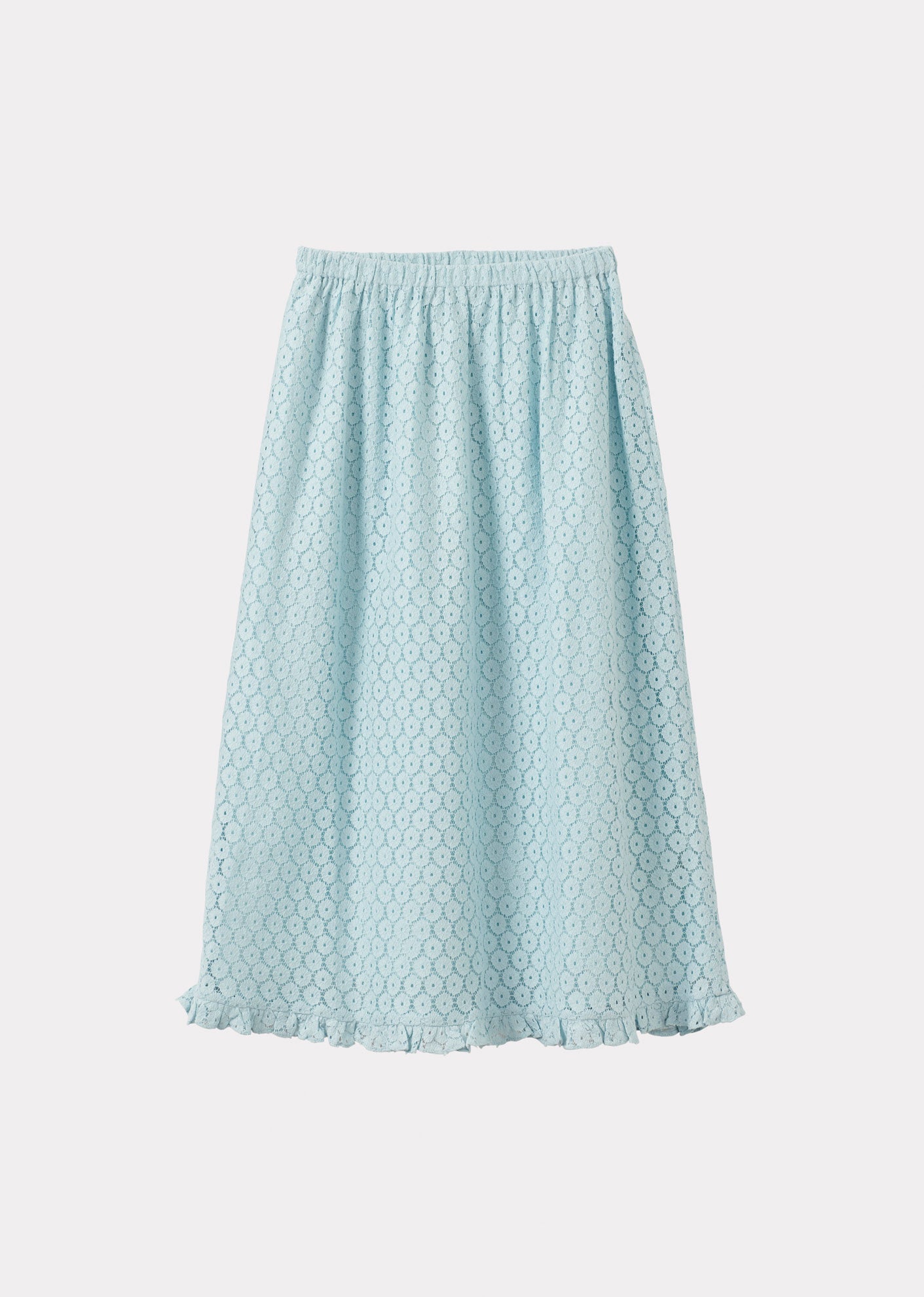 WOMEN'S FRILL SKIRT - LIGHT BLUE