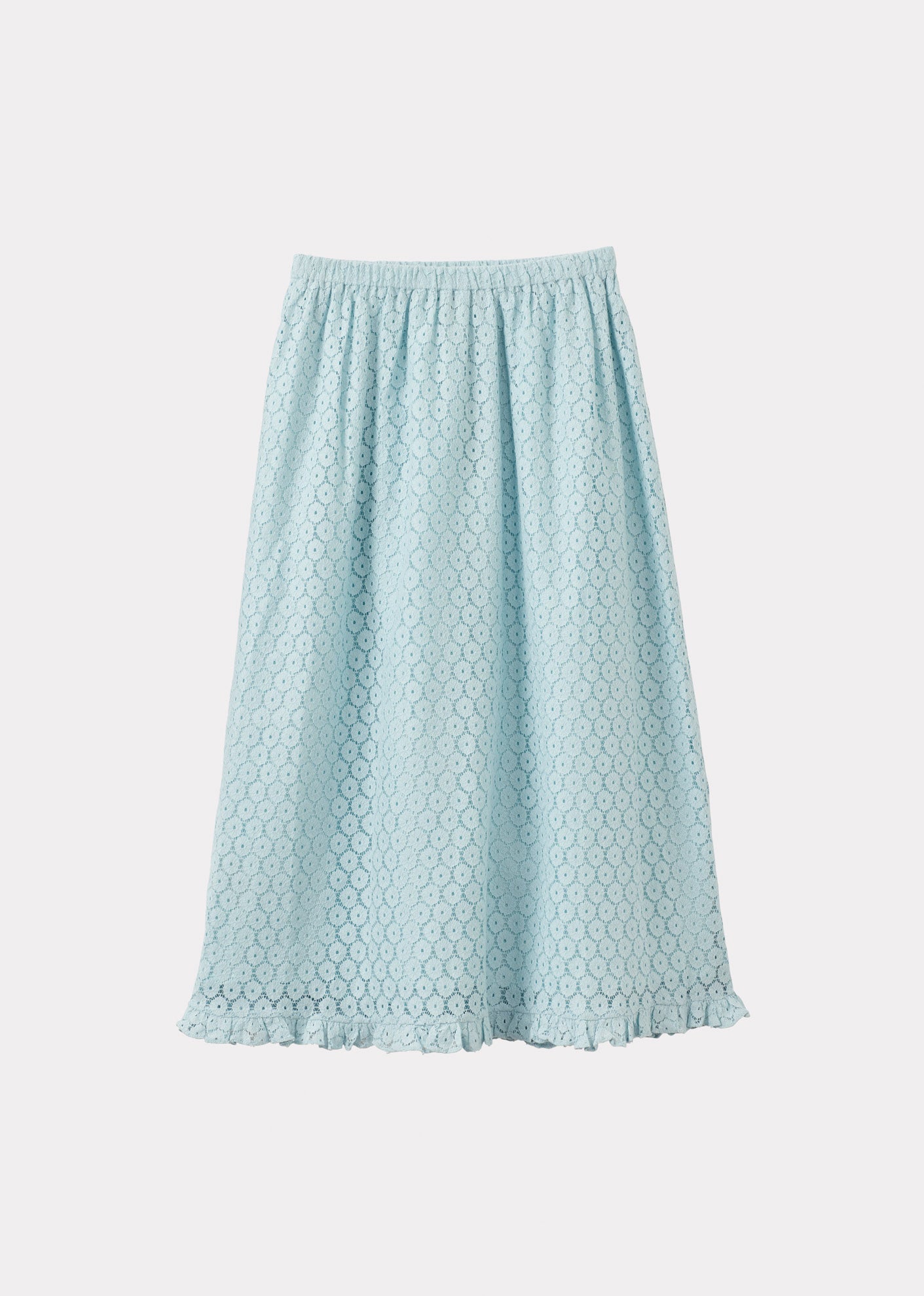 WOMEN'S FRILL SKIRT - LIGHT BLUE