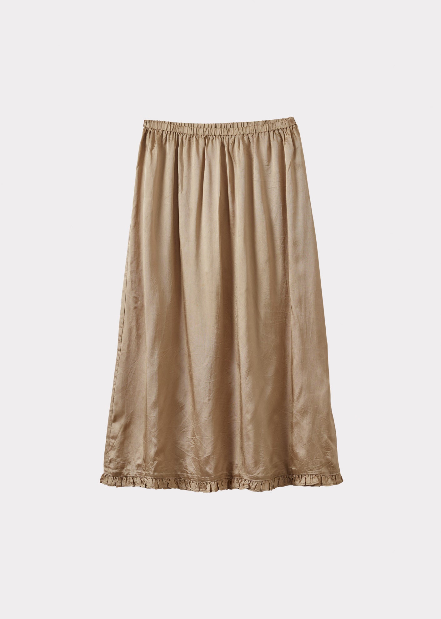 WOMEN'S  FRILL SKIRT - BEIGE