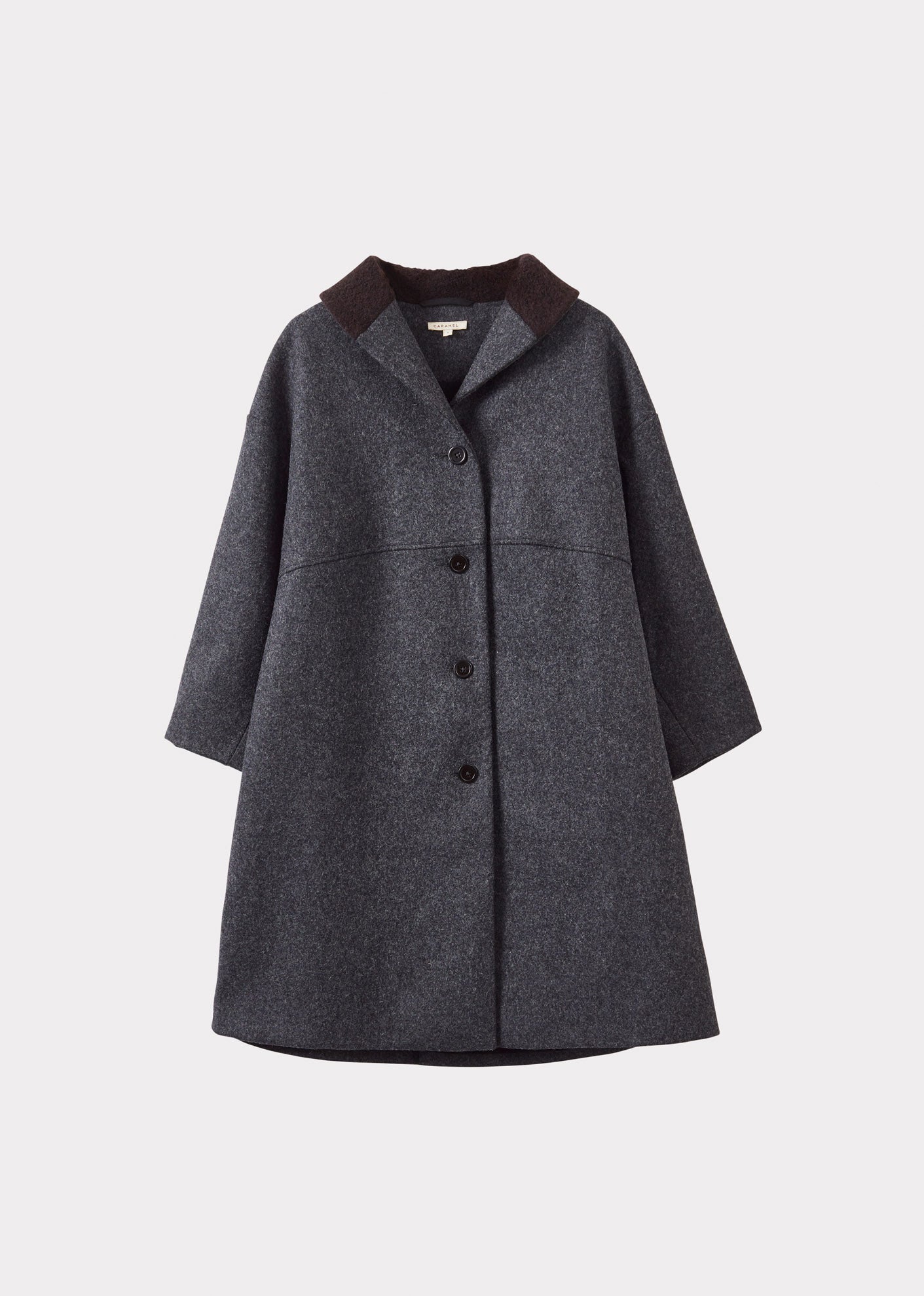 WOMEN'S NEW WOOL OVERSIZED COAT - GREY MELANGE