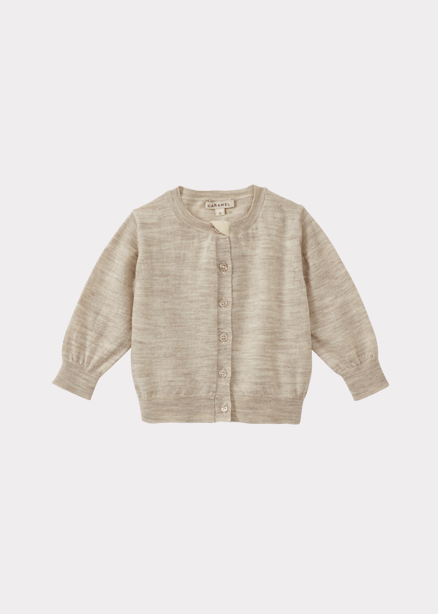 WILLOW BABY MERINO WOOL CARDIGAN - CREAM