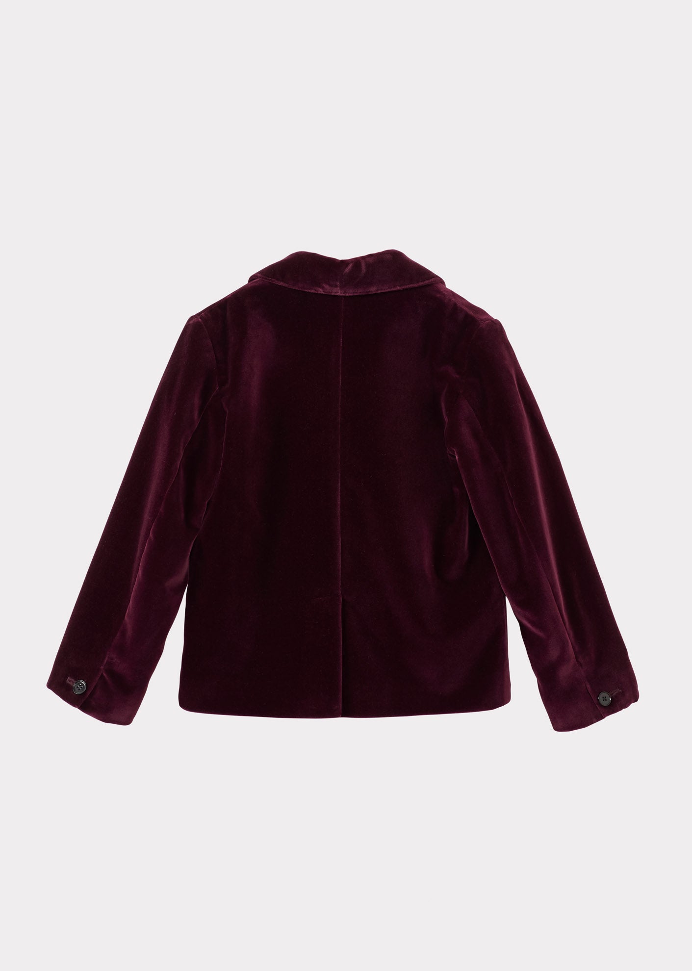 MAGPIE CHILDREN'S COTTON VELVET BLAZER - BURGUNDY