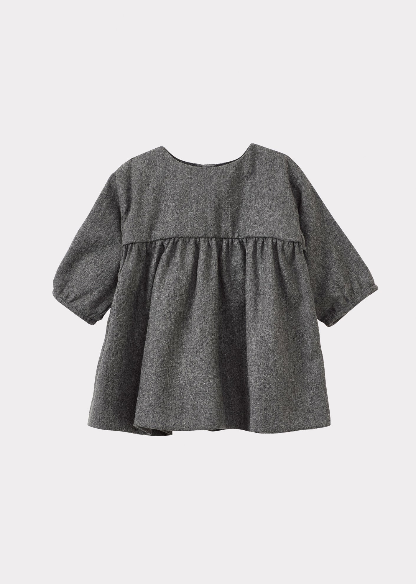 BOGDA BABY DRESS - CHARCOAL MELANGE