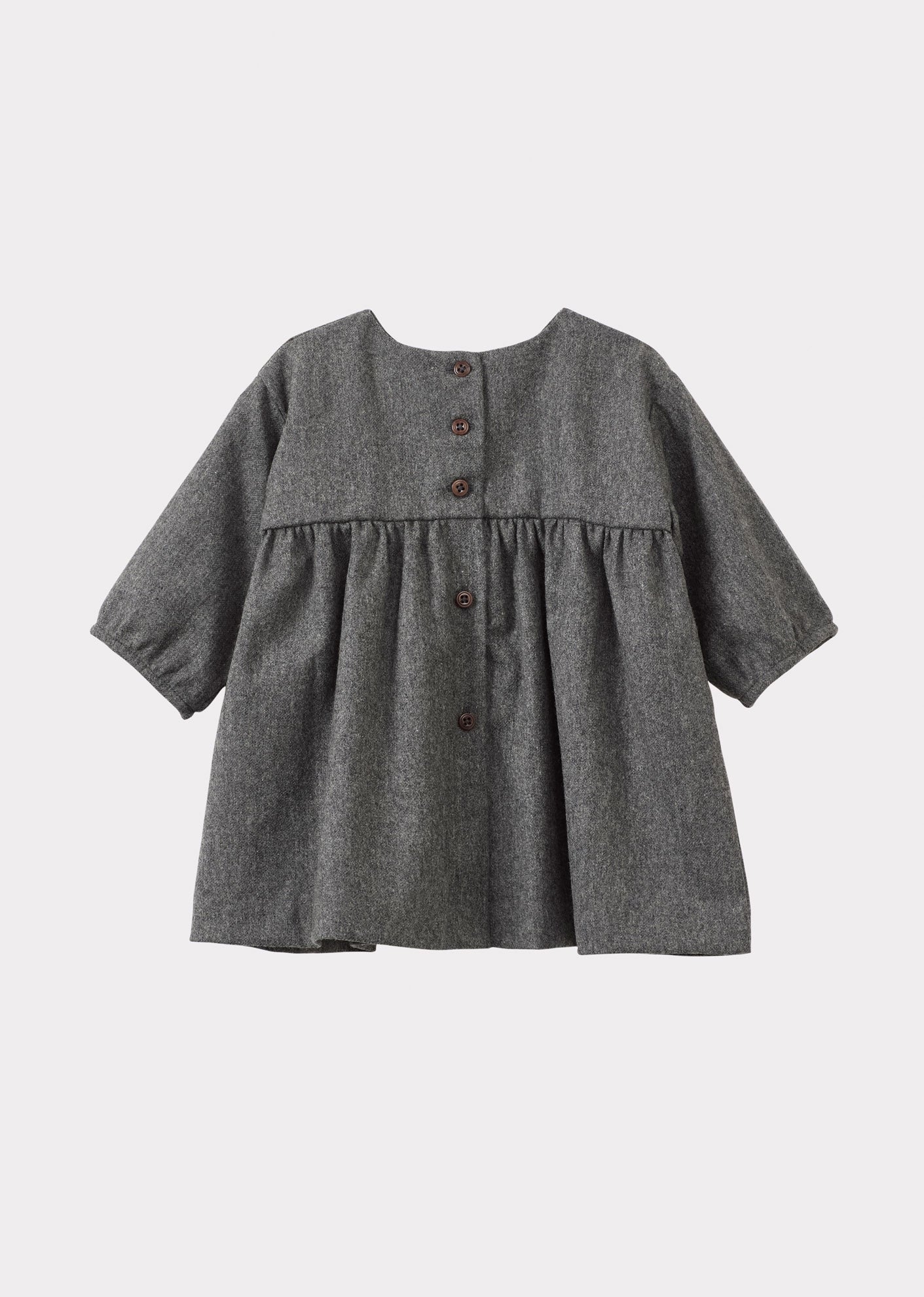 BOGDA BABY DRESS - CHARCOAL MELANGE