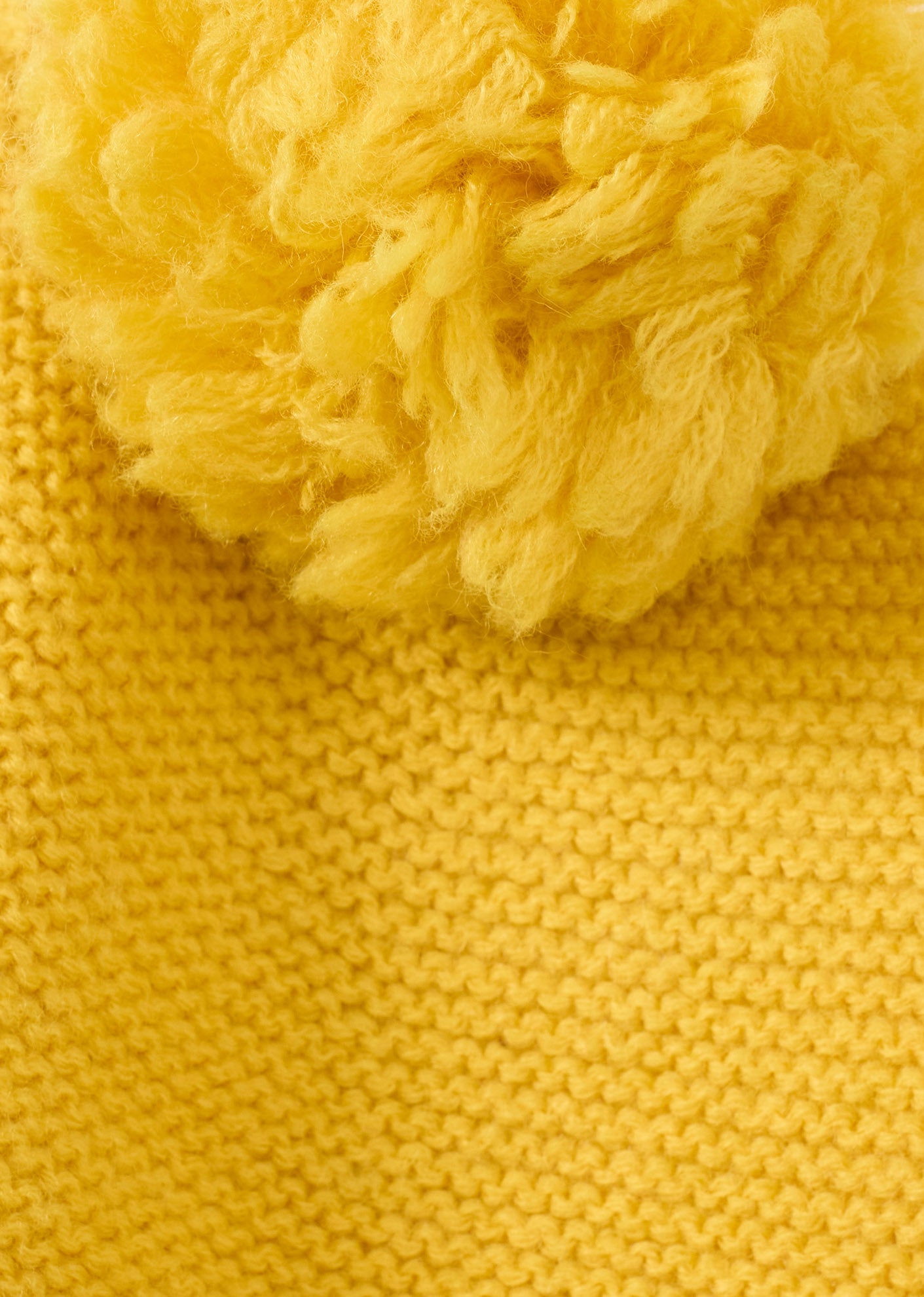 LAUREL BABY WOOL HAT - YELLOW