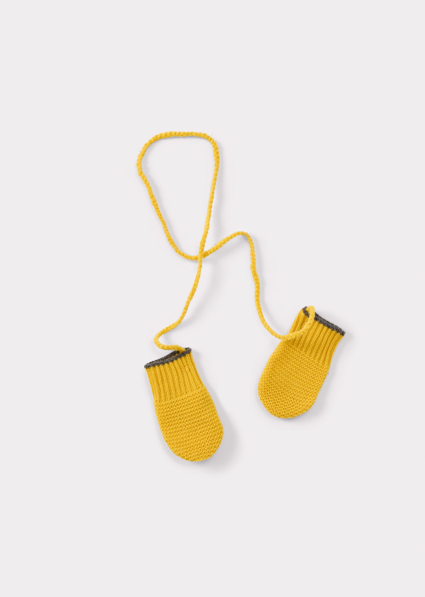 TILLIA BABY WOOL MITTENS - YELLOW