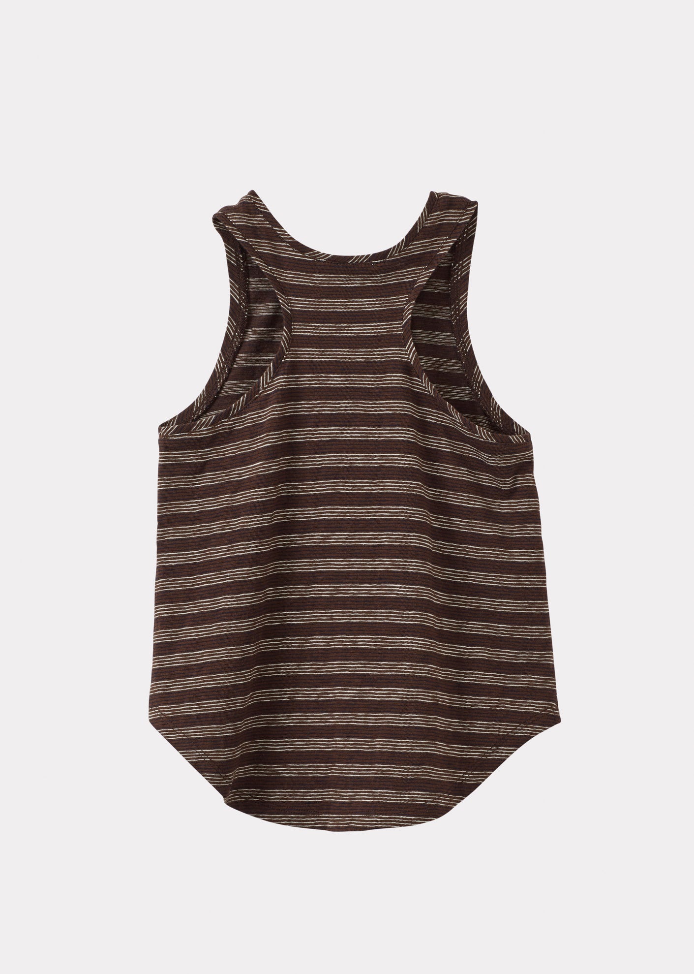 CASSIA CHILDREN'S TOP - BROWN / NAVY / ECRU STRIPE