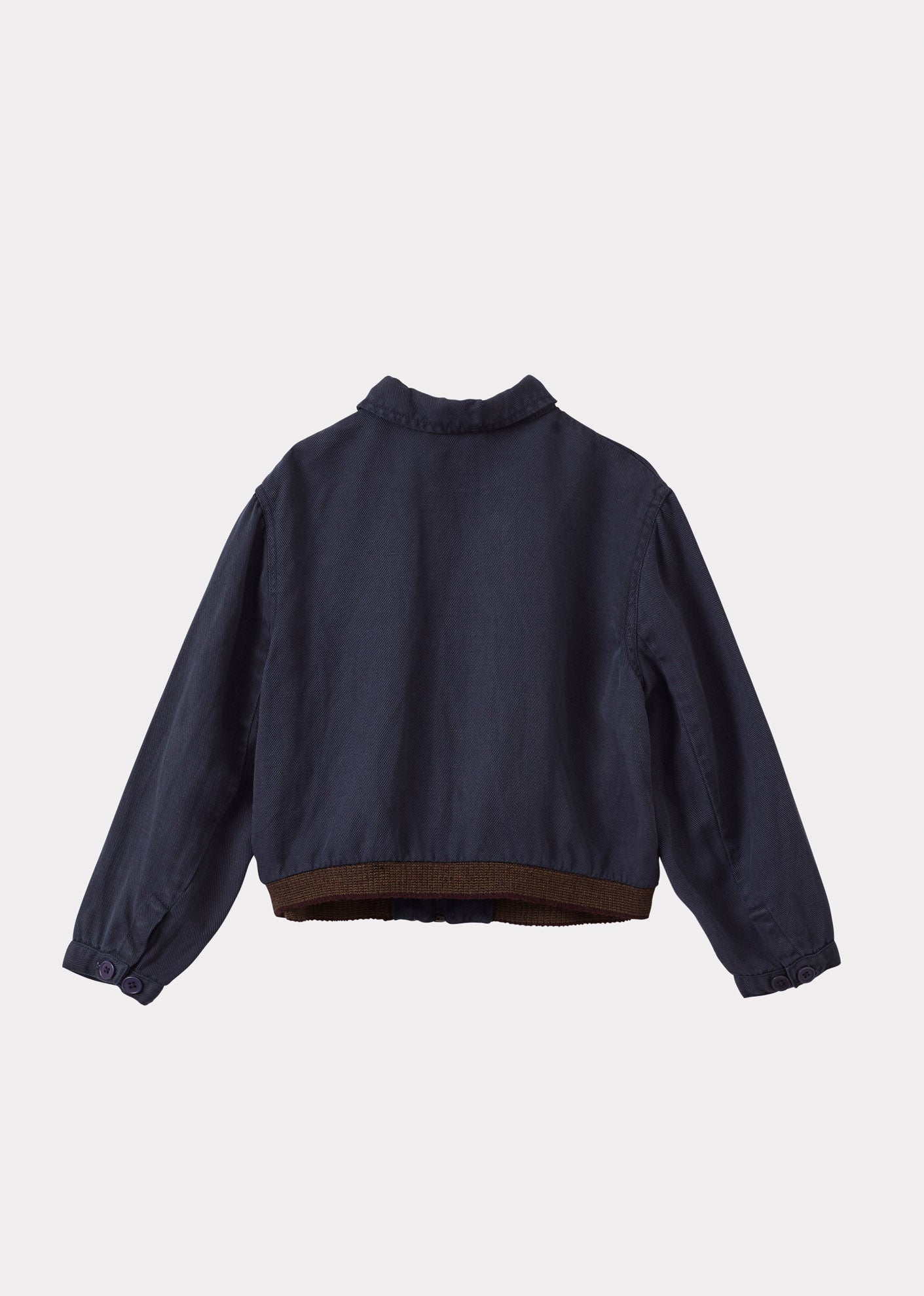 MAGNUS CHILDREN'S LYOCEL LINEN BOMBER JACKET - NAVY