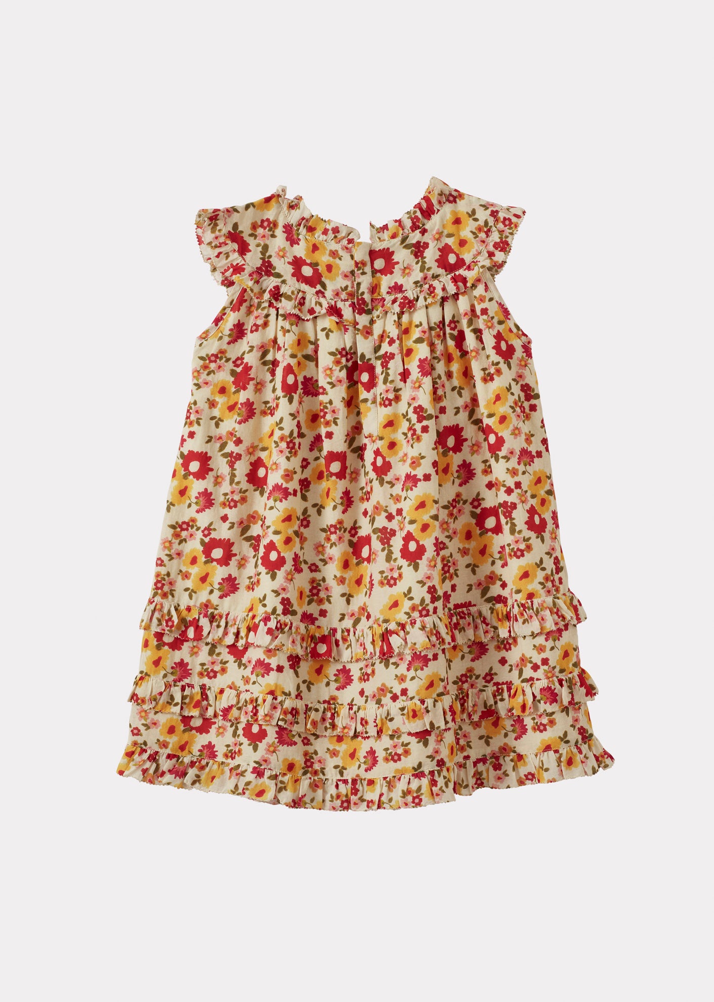 DELILAH GIRL'S COTTON DRESS - VINTAGE FLORAL