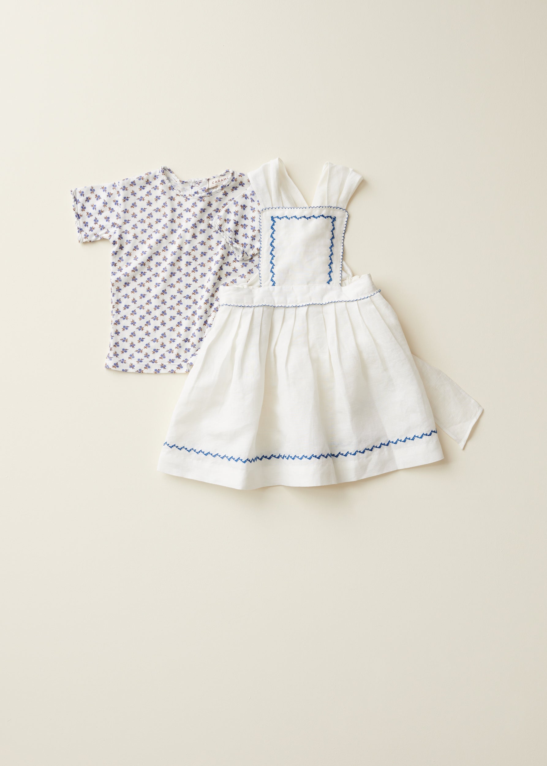 PEPPERMINT BABY DRESS - WHITE