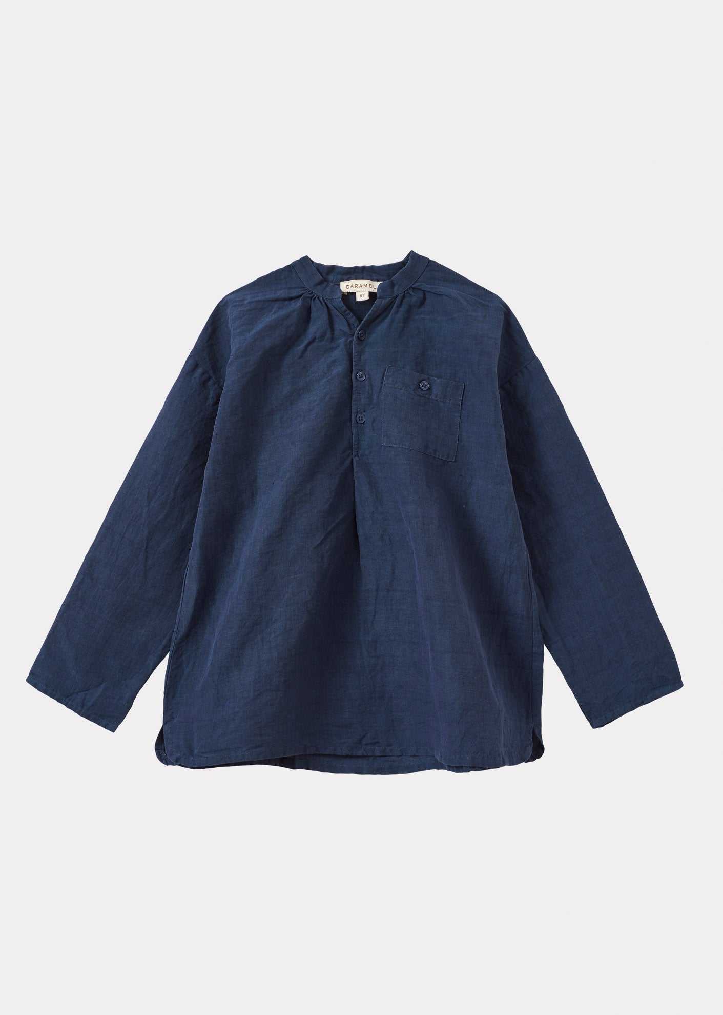 ADONIS CHILDREN'S COTTON SHIRT - INDIGO