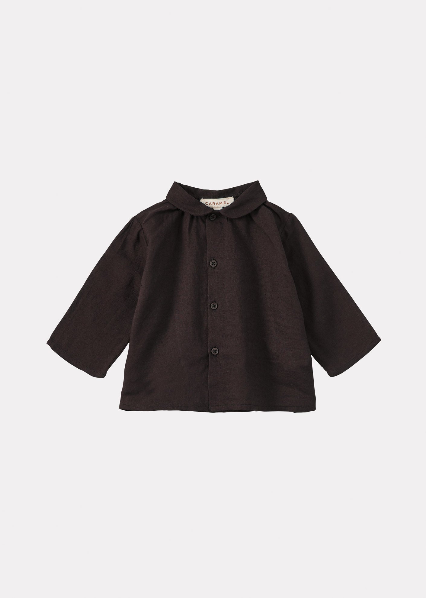 ALOE BABY COTTON SHIRT - CHOCOLATE