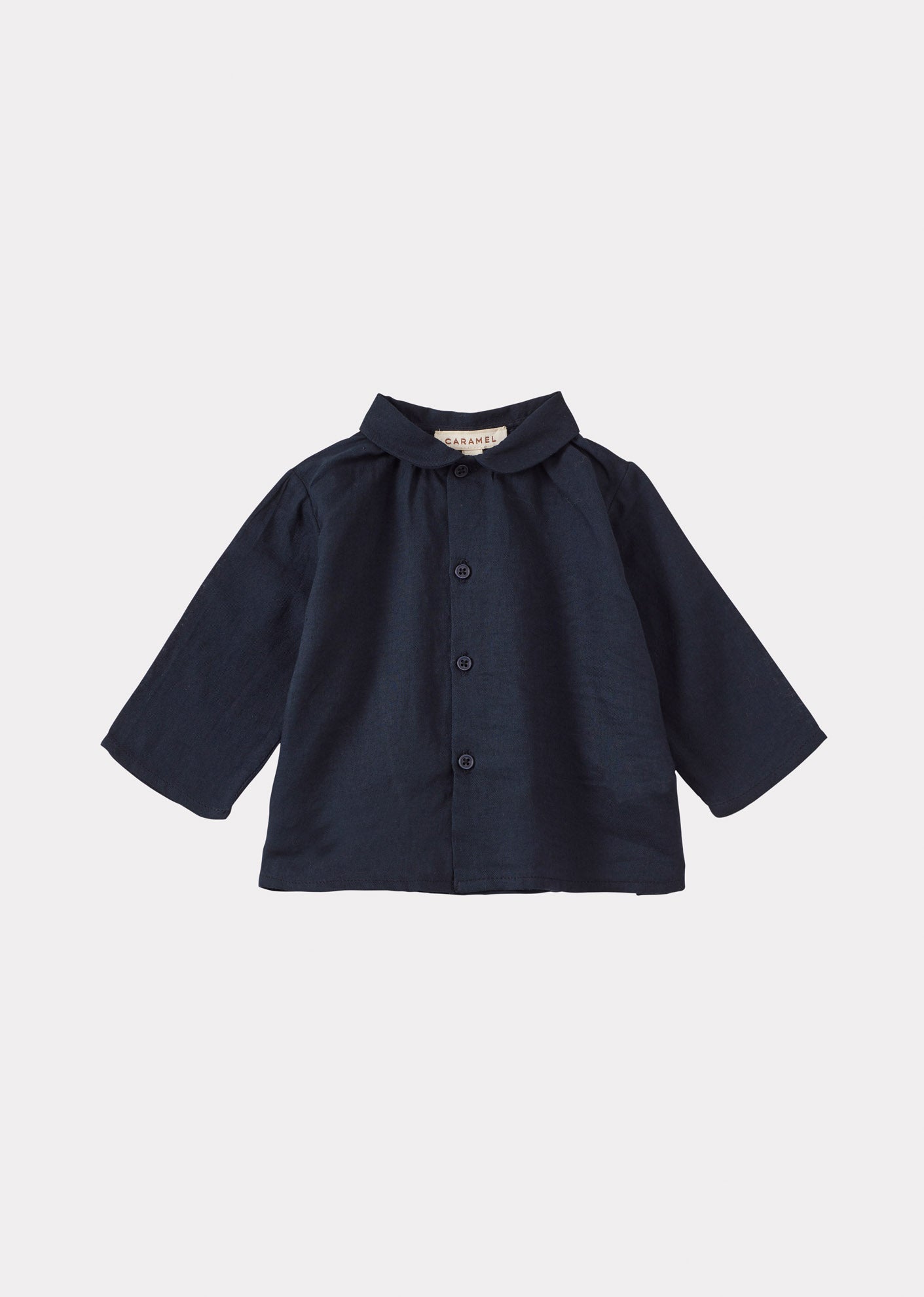 ALOE BABY COTTON SHIRT - NAVY