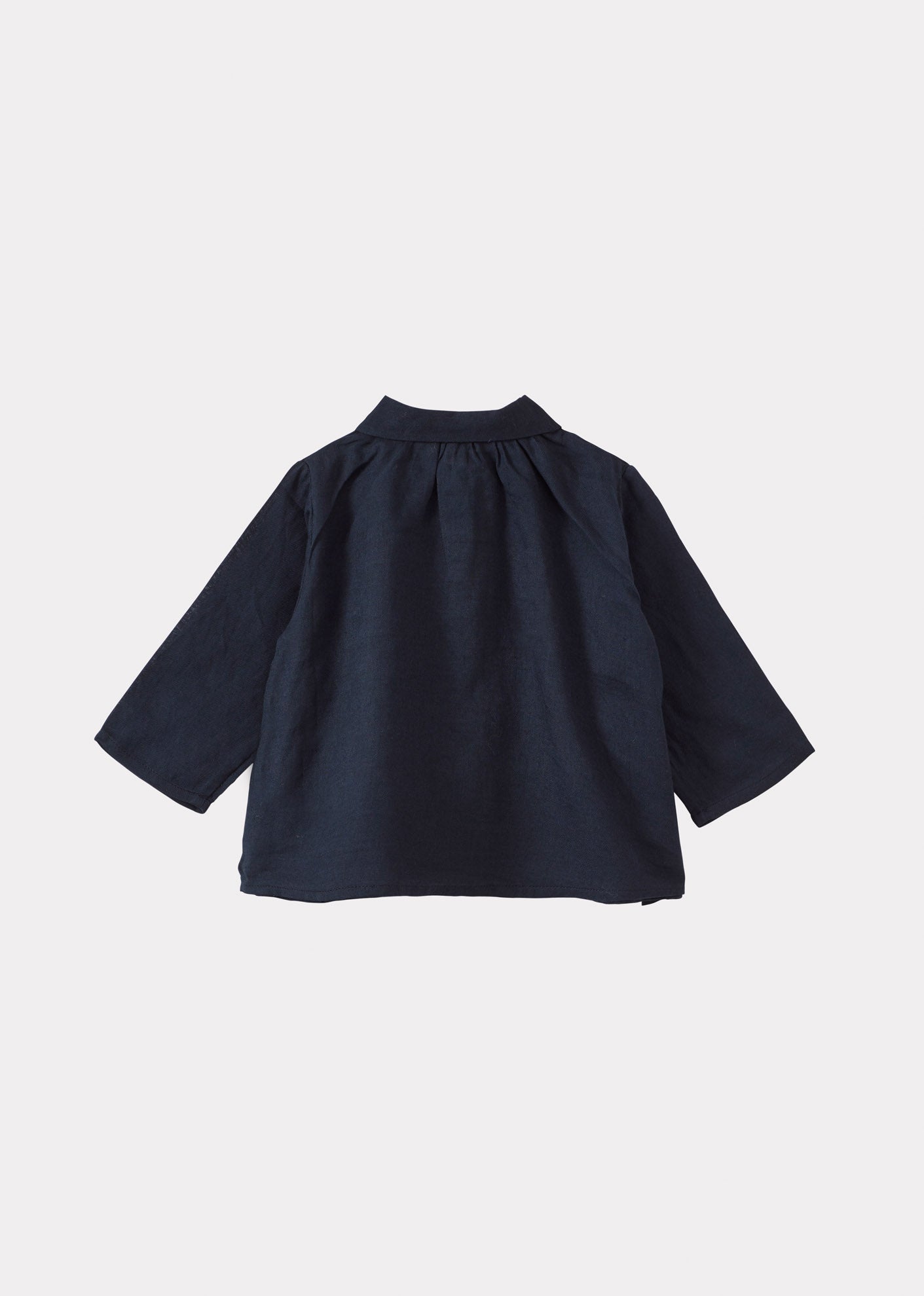 ALOE BABY COTTON SHIRT - NAVY