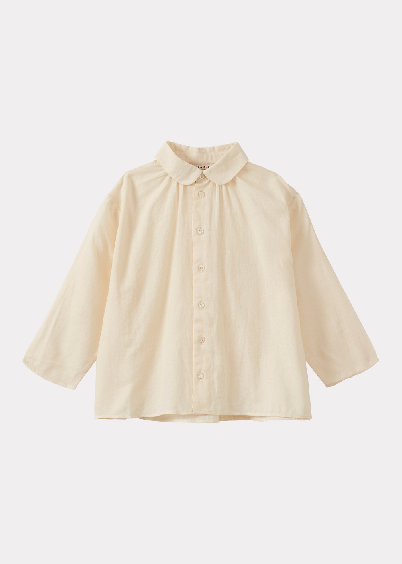 ALOE CHILDREN'S COTTON SHIRT - OFF-WHITE