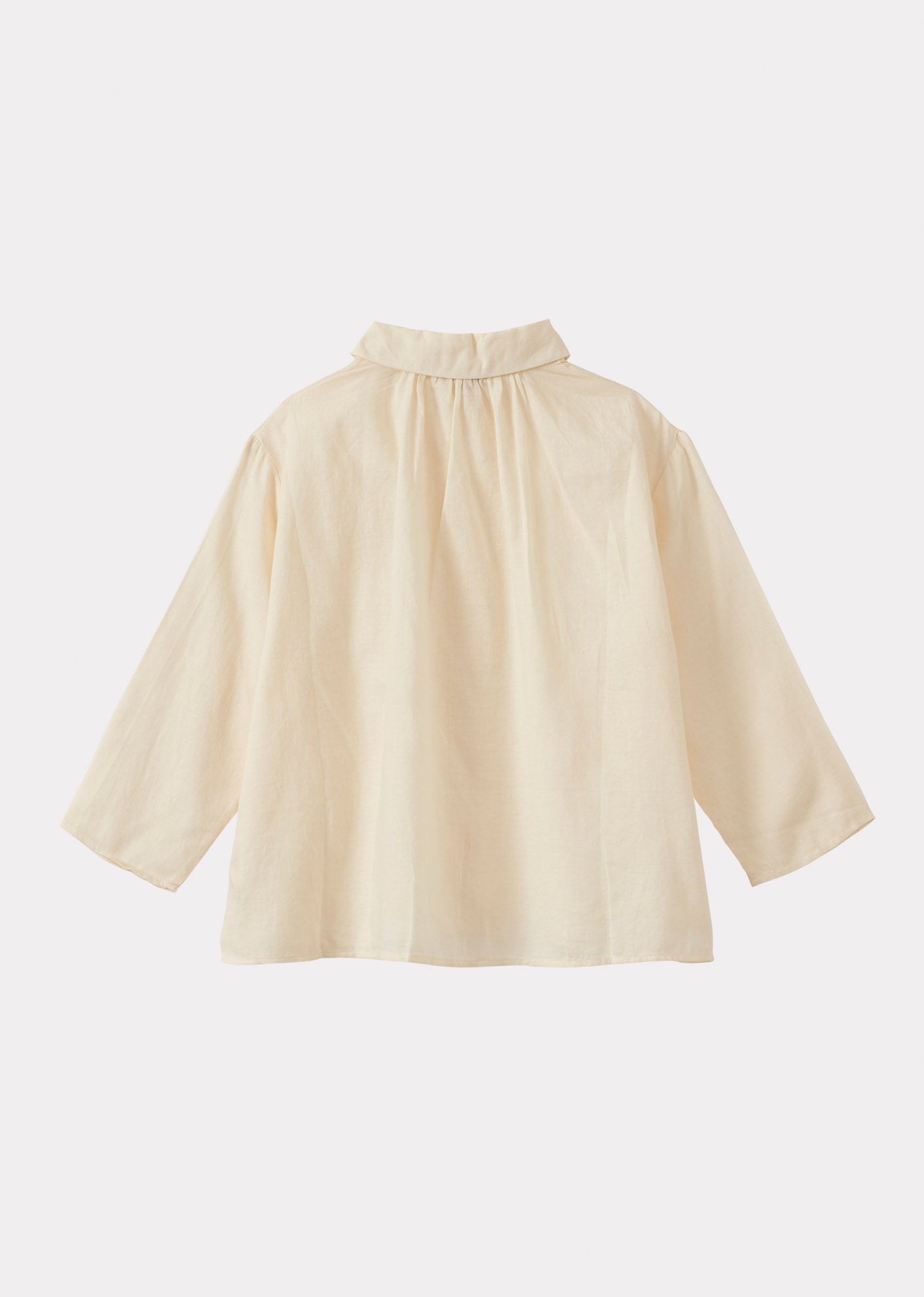 ALOE CHILDREN'S COTTON SHIRT - OFF-WHITE