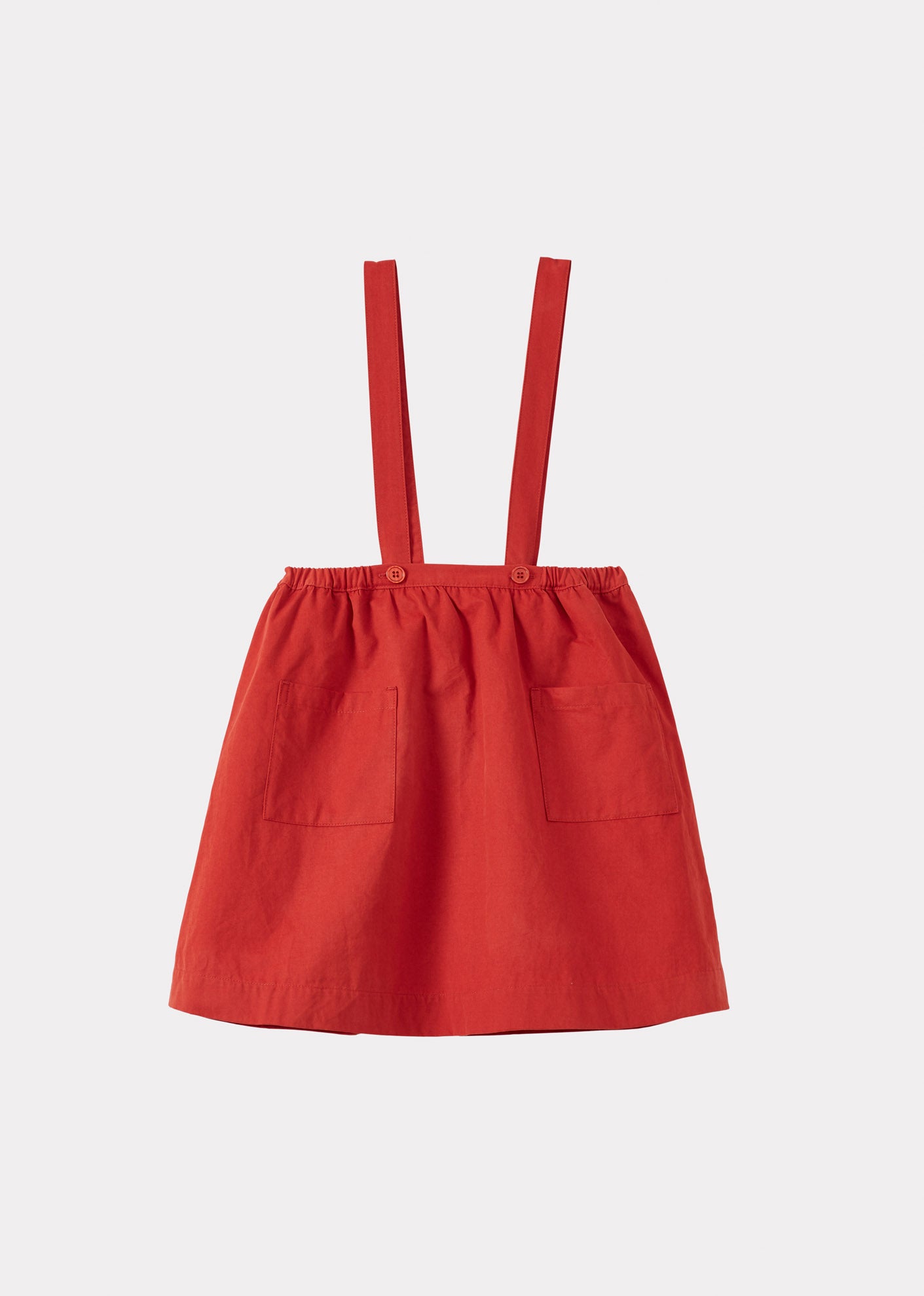 ARALIA CHILDREN'S COTTON TWILL SKIRT - RUST