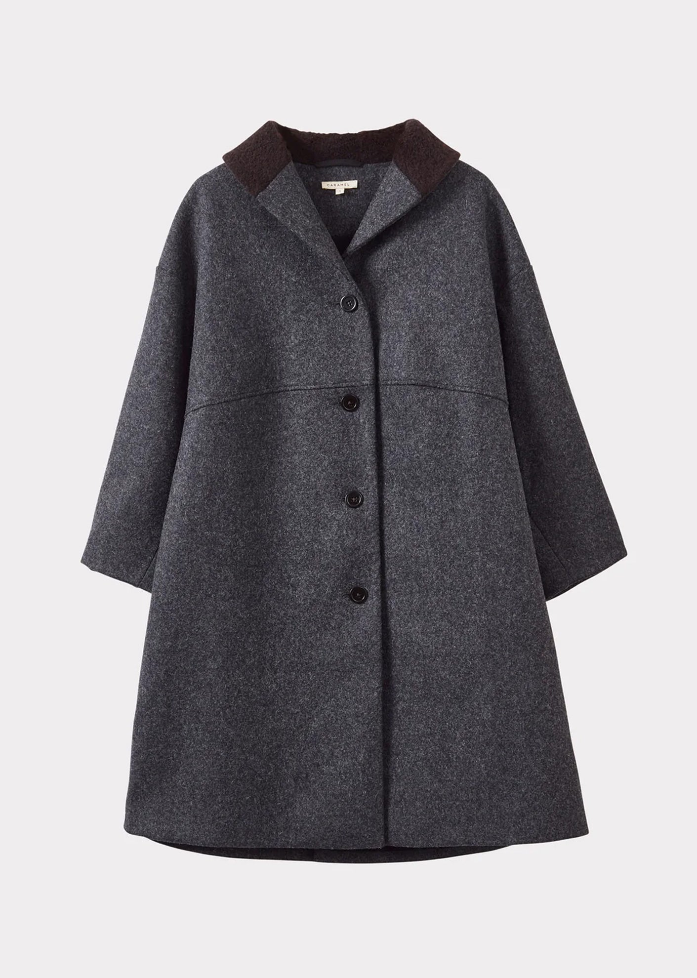 WOMEN'S NEW WOOL OVERSIZED COAT - GREY MELANGE