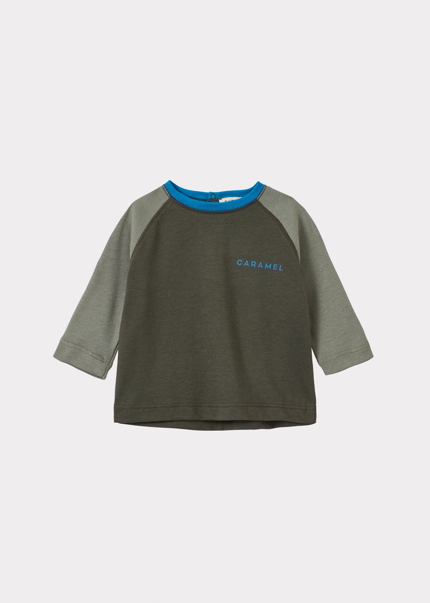 AXEL BABY T-SHIRT - KHAK / SOFT GREEN / BLUE