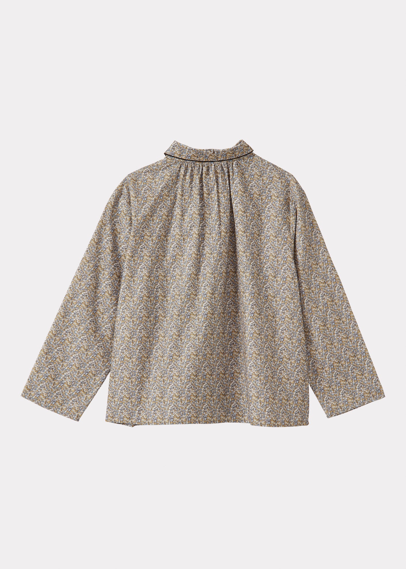 AYLA CHILDREN'S COTTON SHIRT - LIBERTY PETAL FRILL