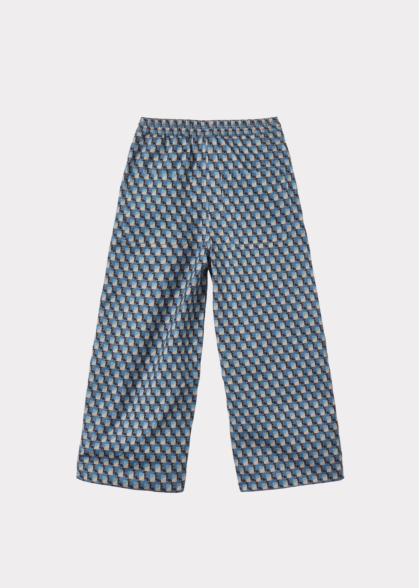 CAPER CHILDREN'S COTTON TROUSERS - GEO PRINT