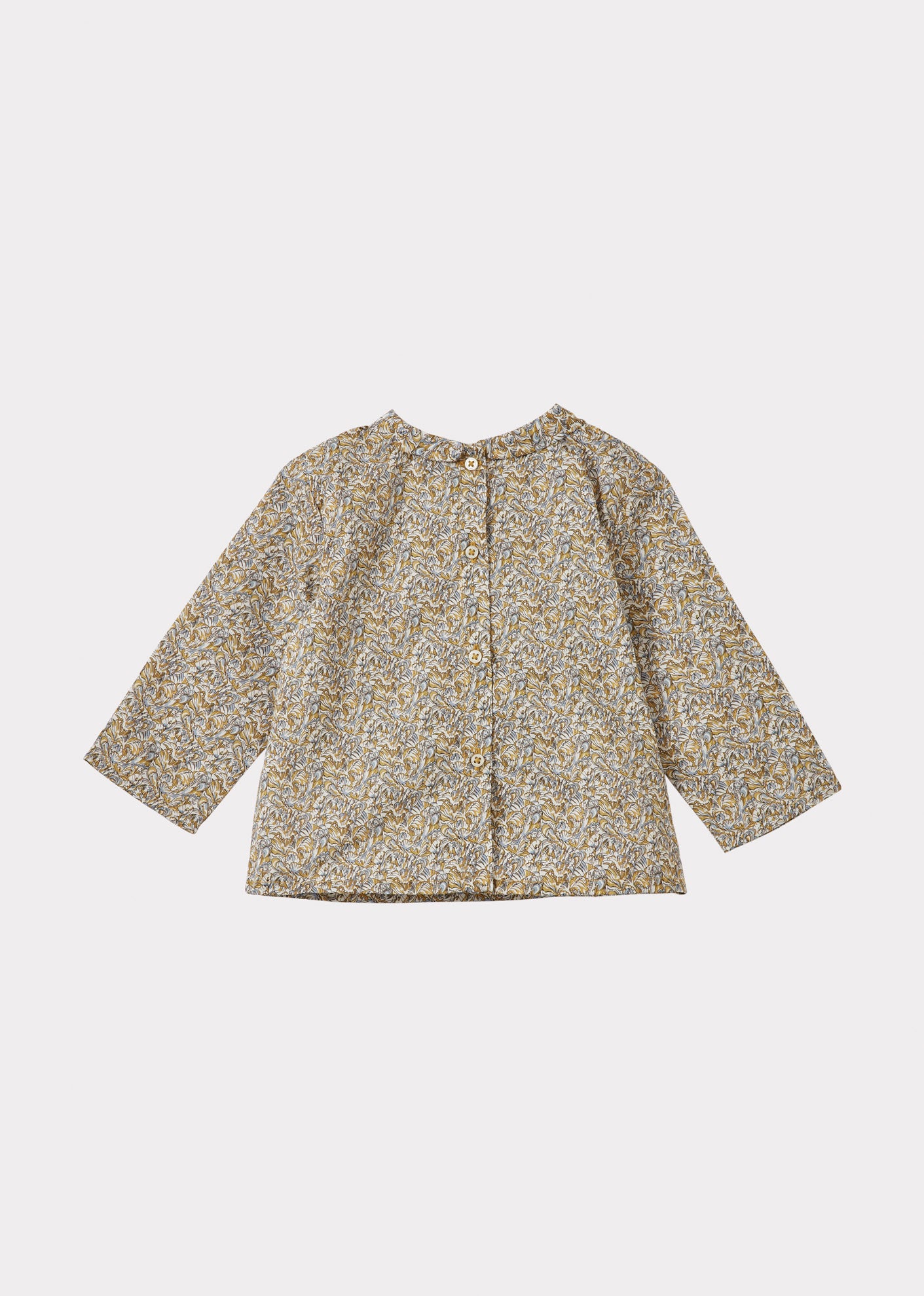 CARROT BABY COTTON TOP - LIBERTY PETAL FRILL