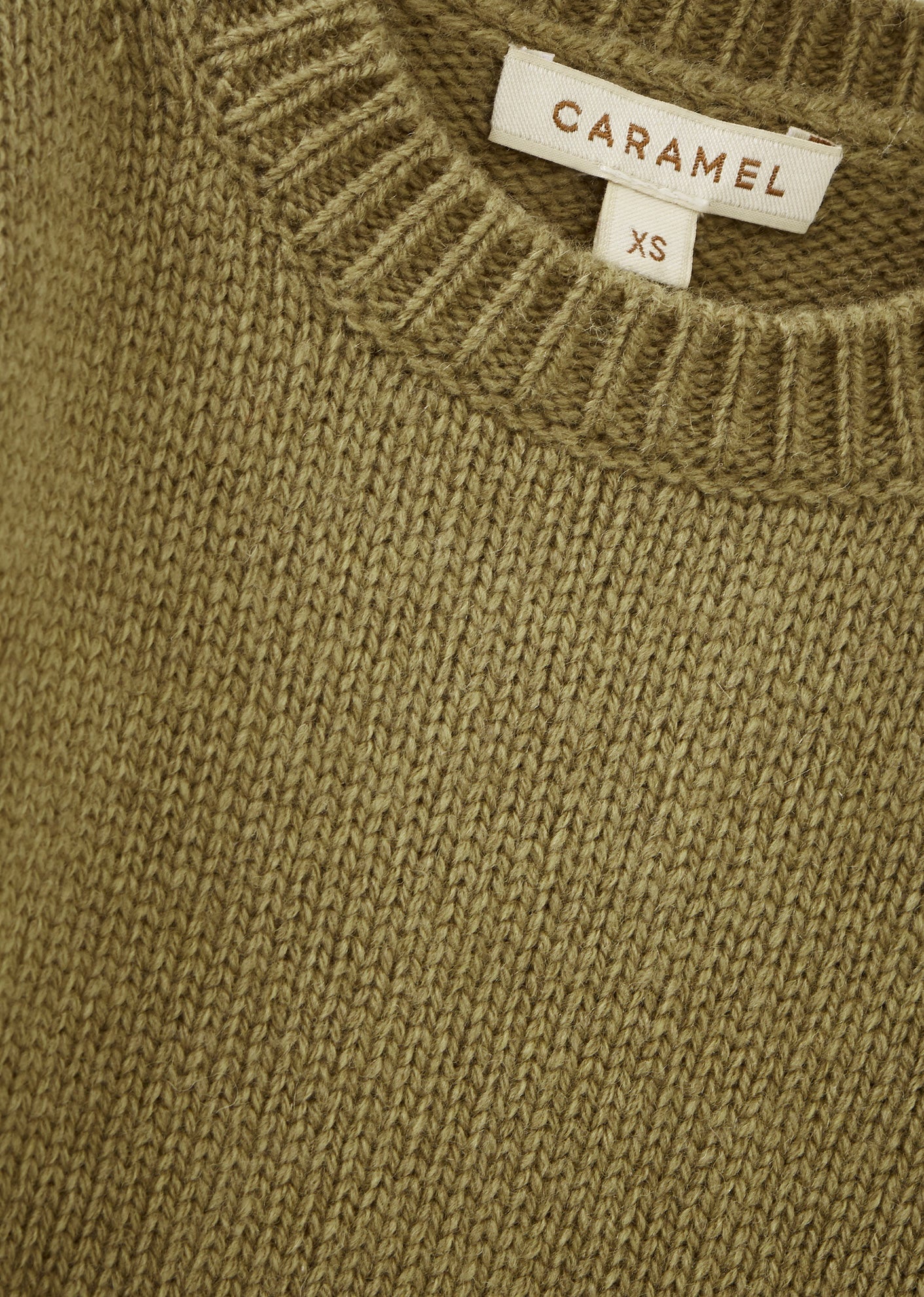 CHESTER BABY WOOL JUMPER - OLIVE