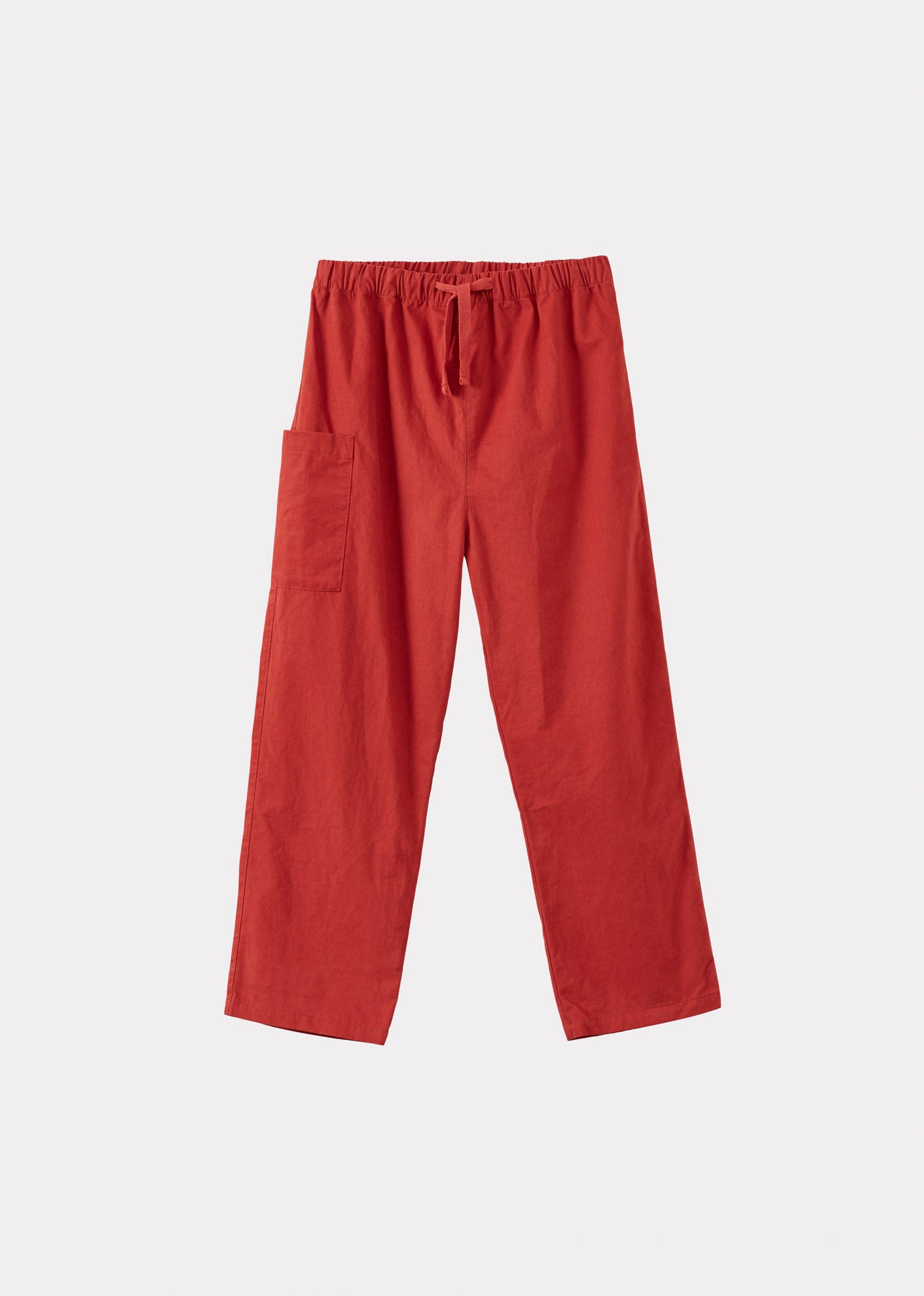 CHESTNUT TEEN COTTON TWILL TROUSERS - RUST