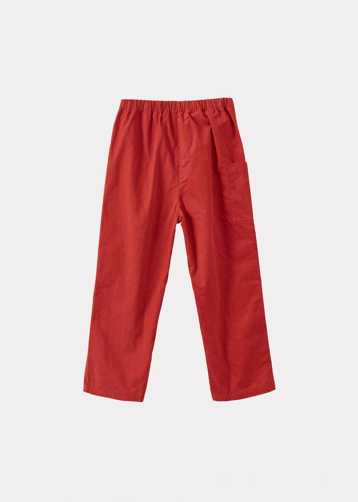 CHESTNUT TEEN COTTON TWILL TROUSERS - RUST