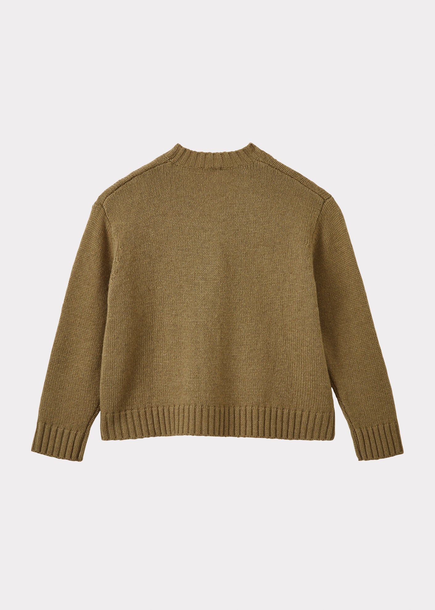 COPPER TEEN WOOL MIX CARDIGAN - OLIVE