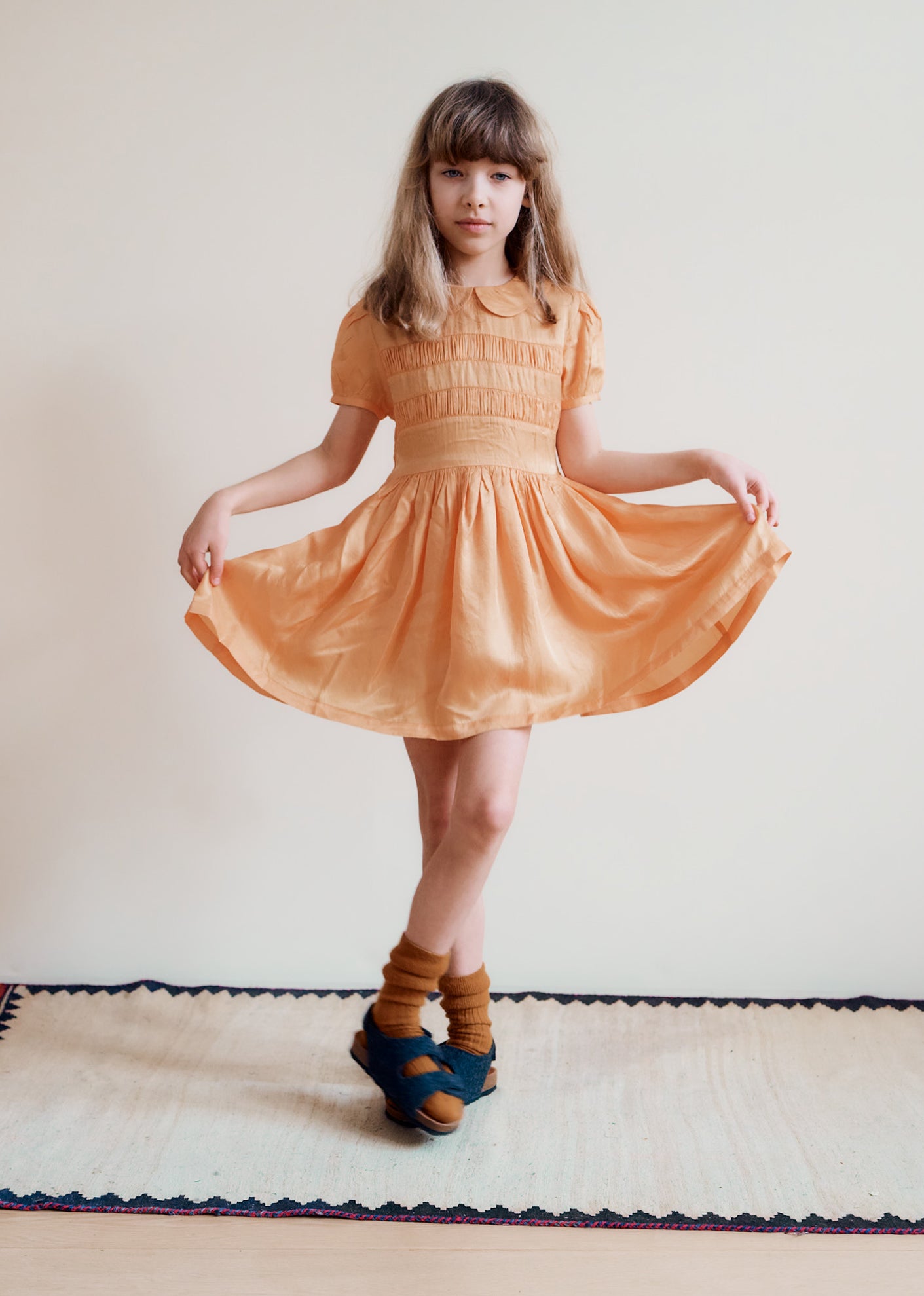 PENELOPE PARTY DRESS - YELLOW ORANGE