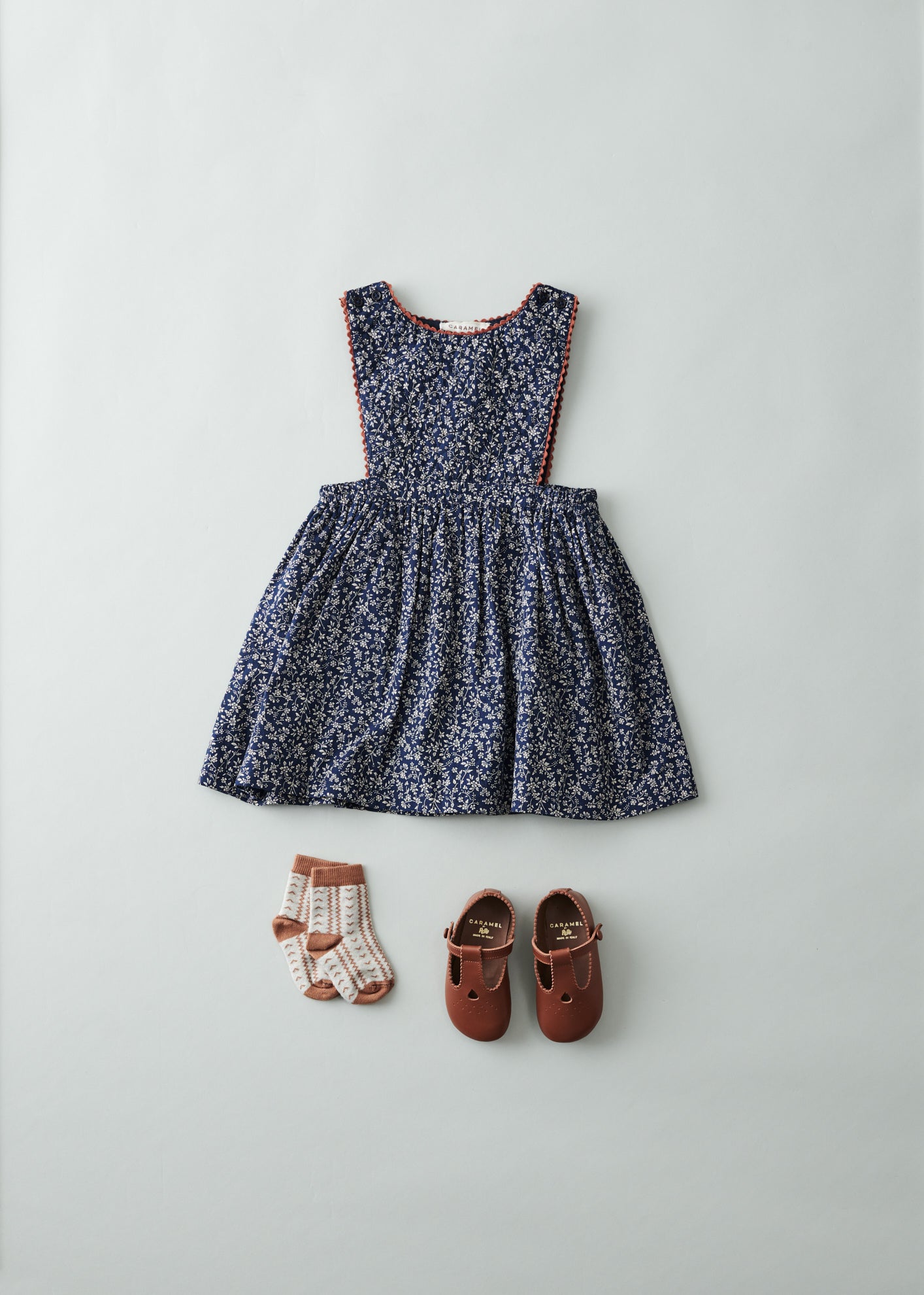 Shop for COLIMA BABY DRESS - NAVY FLORAL Online | CARAMEL