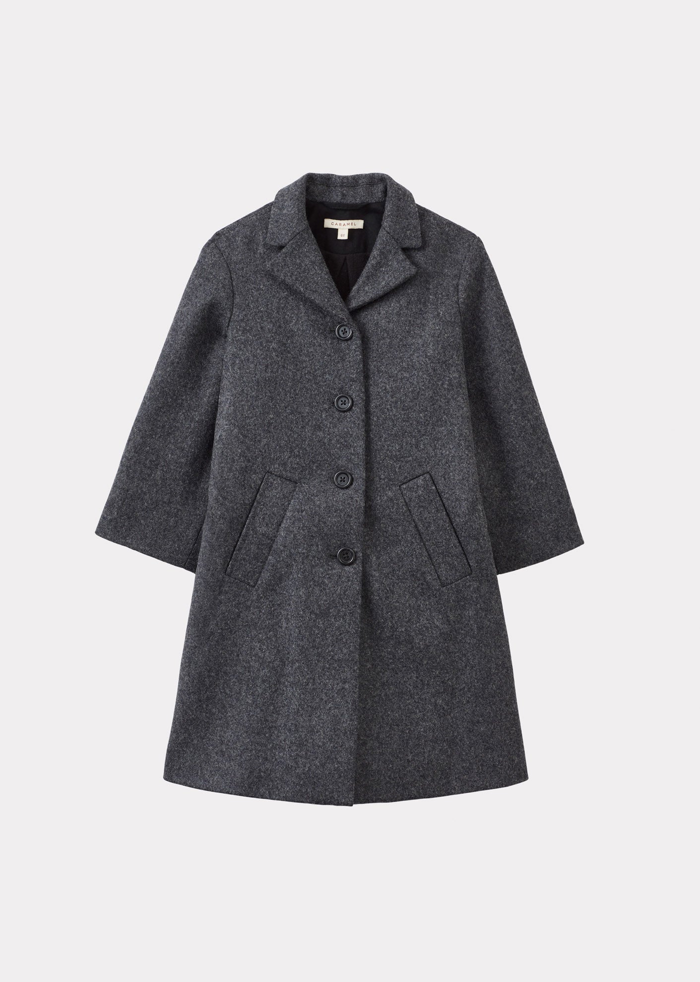 FINLEY CHILDREN'S NEW WOOL COAT - GREY MELANGE