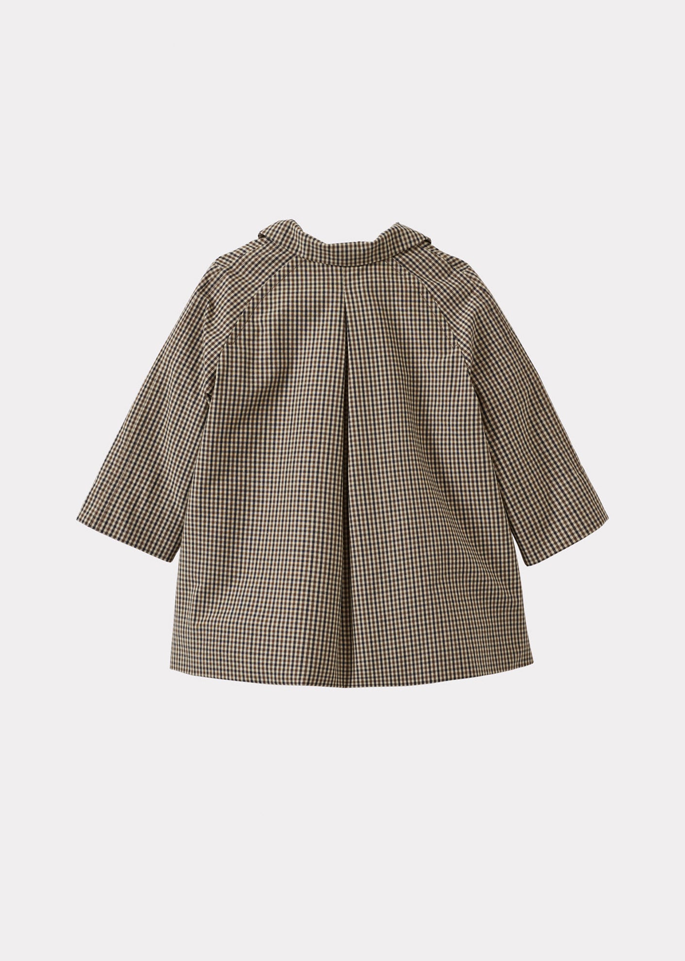 FELIX BABY COTTON COAT - BEIGE MICRO-CHECK