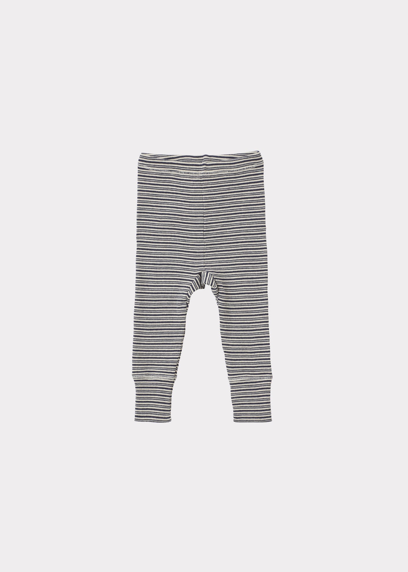 JUDD BABY COTTON LEGGINGS - GREY/ECRU STRIPE