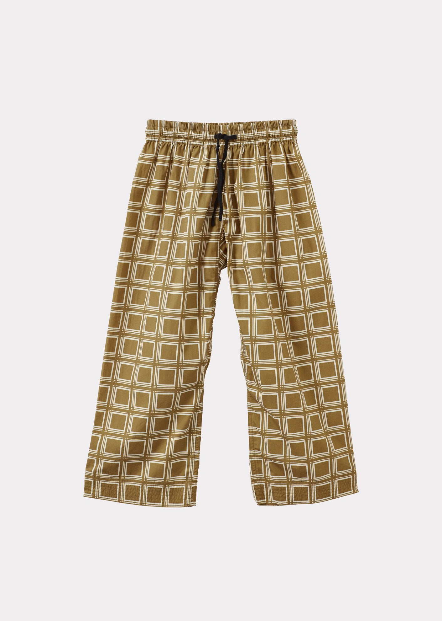 JUDO CHILDREN'S TROUSERS - BROWN GEO PRINT