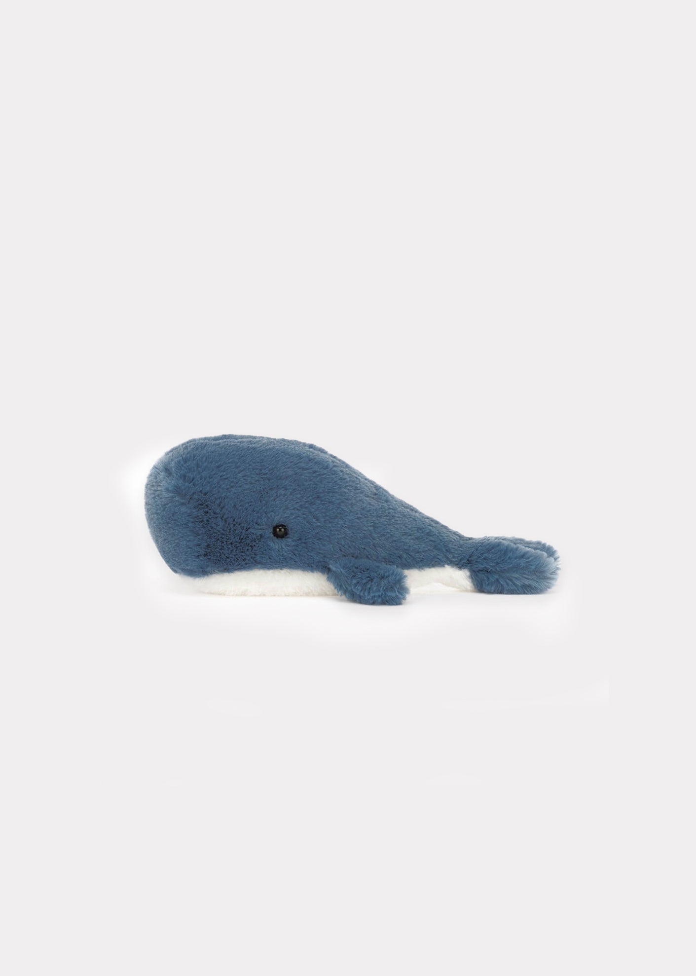 JELLY CAT WAVELLY TINY WHALE - PEBBLE & CREAM