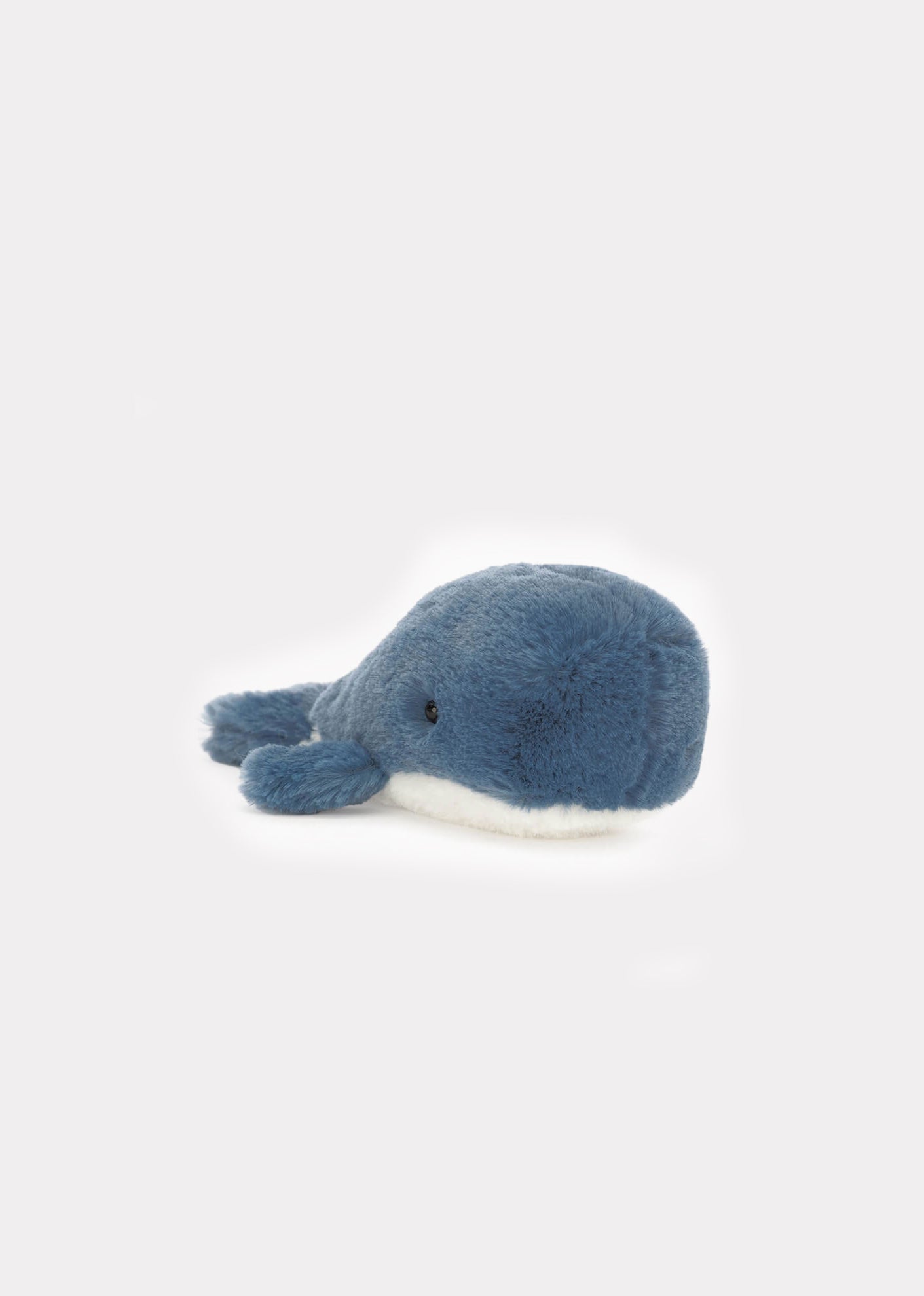 JELLY CAT WAVELLY TINY WHALE - PEBBLE & CREAM