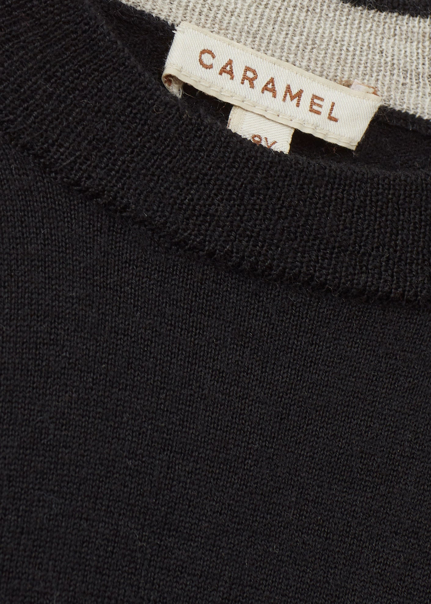 KEIRA CHILDREN'S MERINO WOOL JUMPER - BLACK