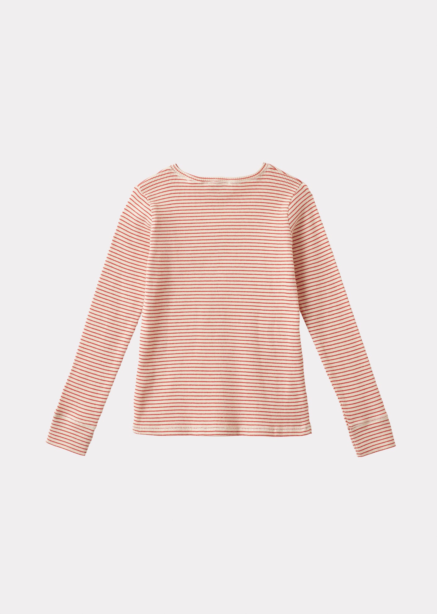 KISHON T-SHIRT - REDCURRANT/CREAM STRIPE