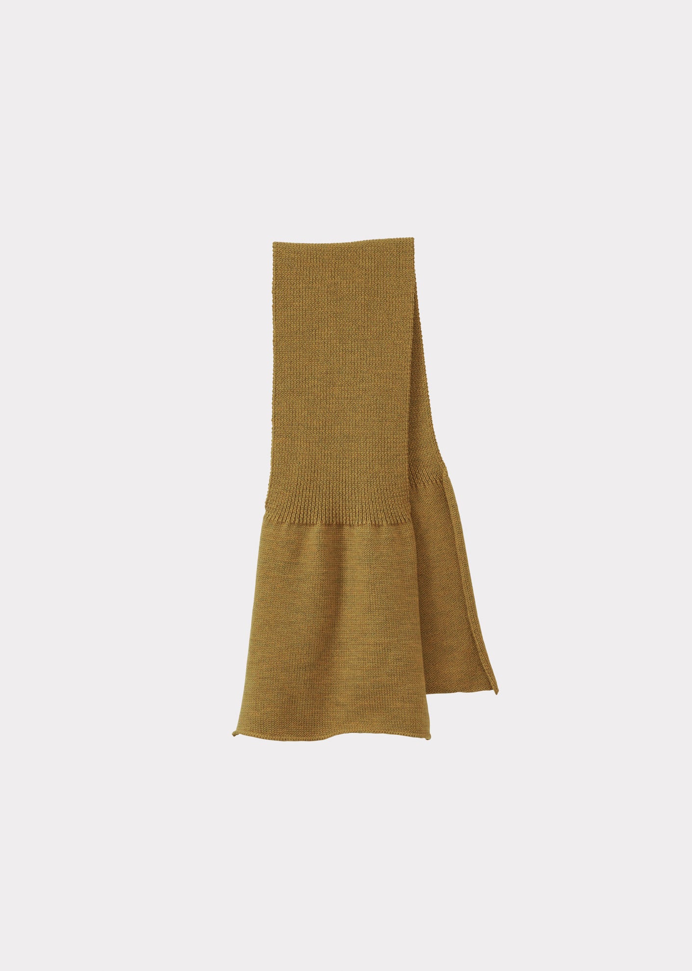 NORA CHILDREN'S MERINO WOOL SCARF - OCHRE