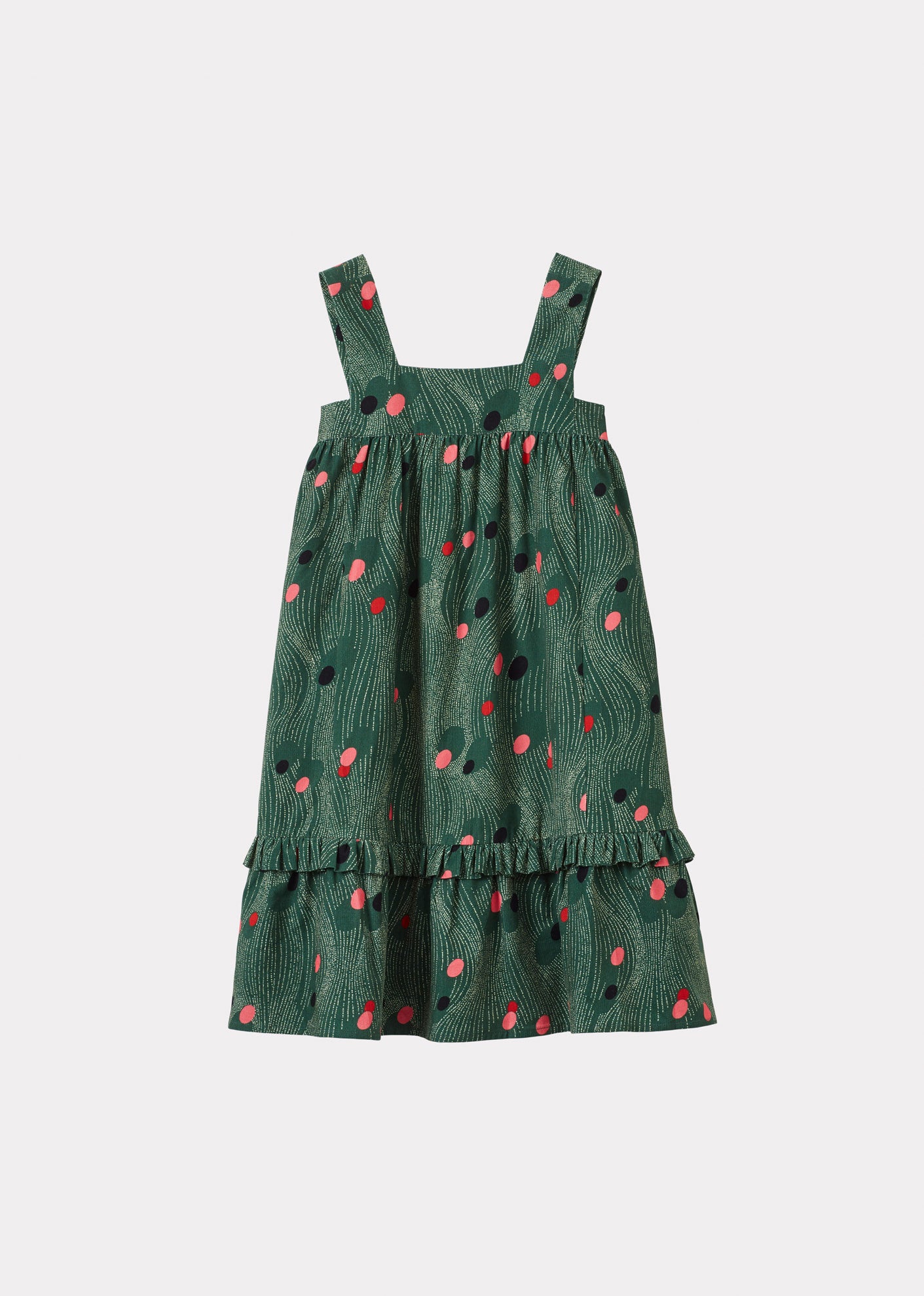 PEONY CHILDREN'S COTTON DRESS - LIBERTY SPACE RAIN