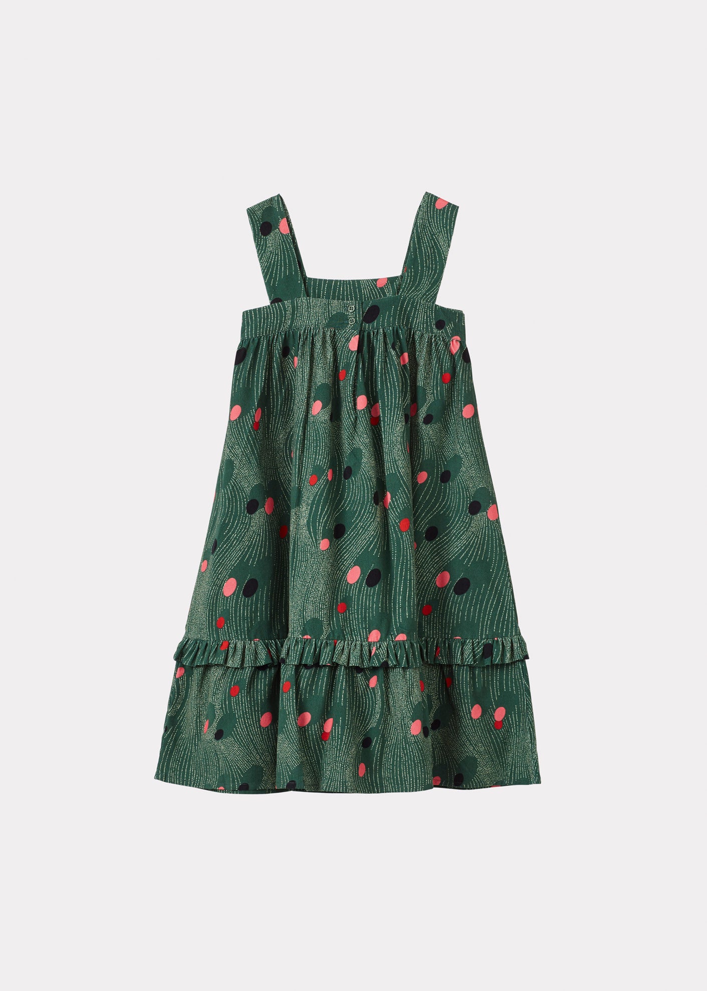 PEONY CHILDREN'S COTTON CORDUROY DRESS - LIBERTY SPACE RAIN